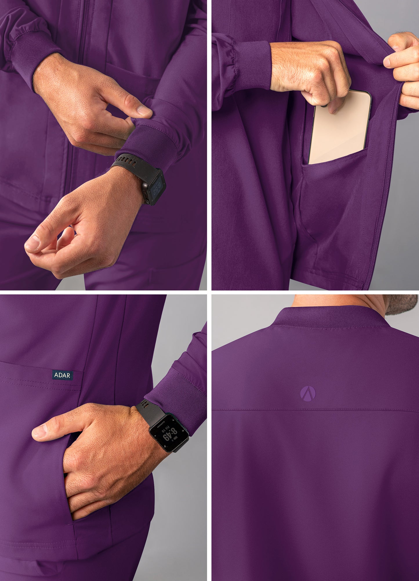 ADAR Addition Men's Bomber Zipped Jacket