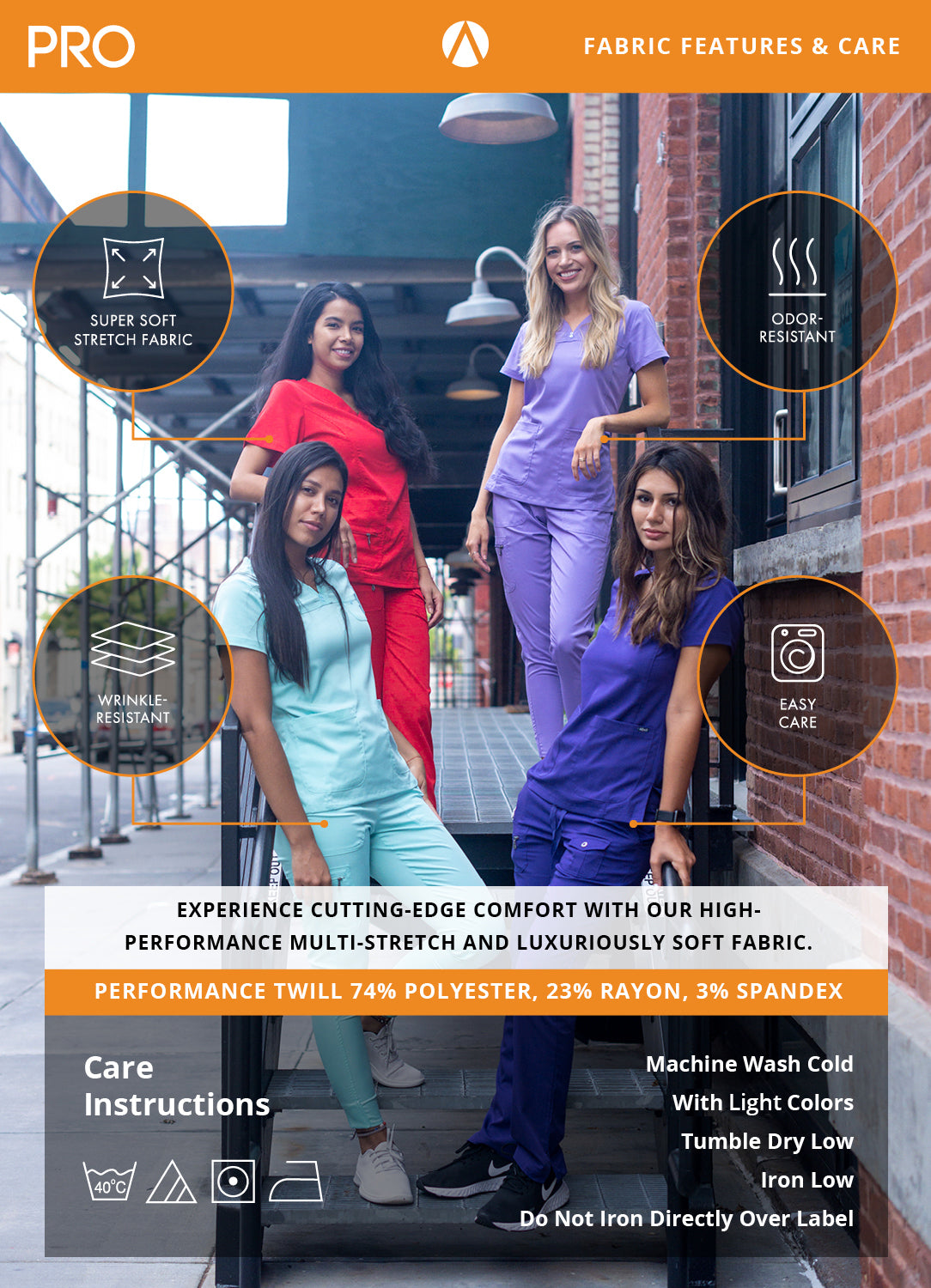 ADAR Pro Women's Sweetheart V-neck Scrub Top (More Color)