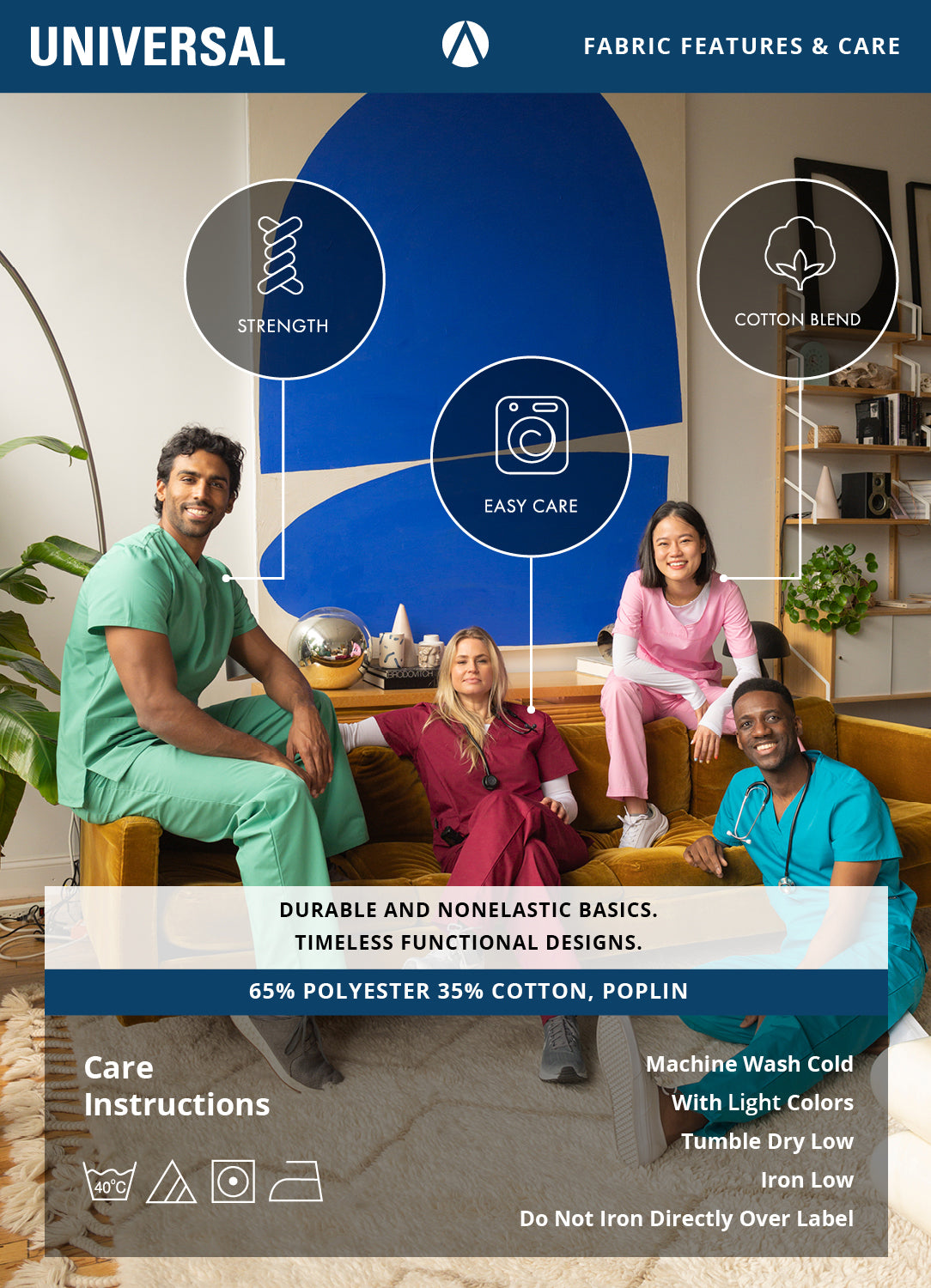 Adar Universal Women's 33" Adjustable Belt Lab Coat