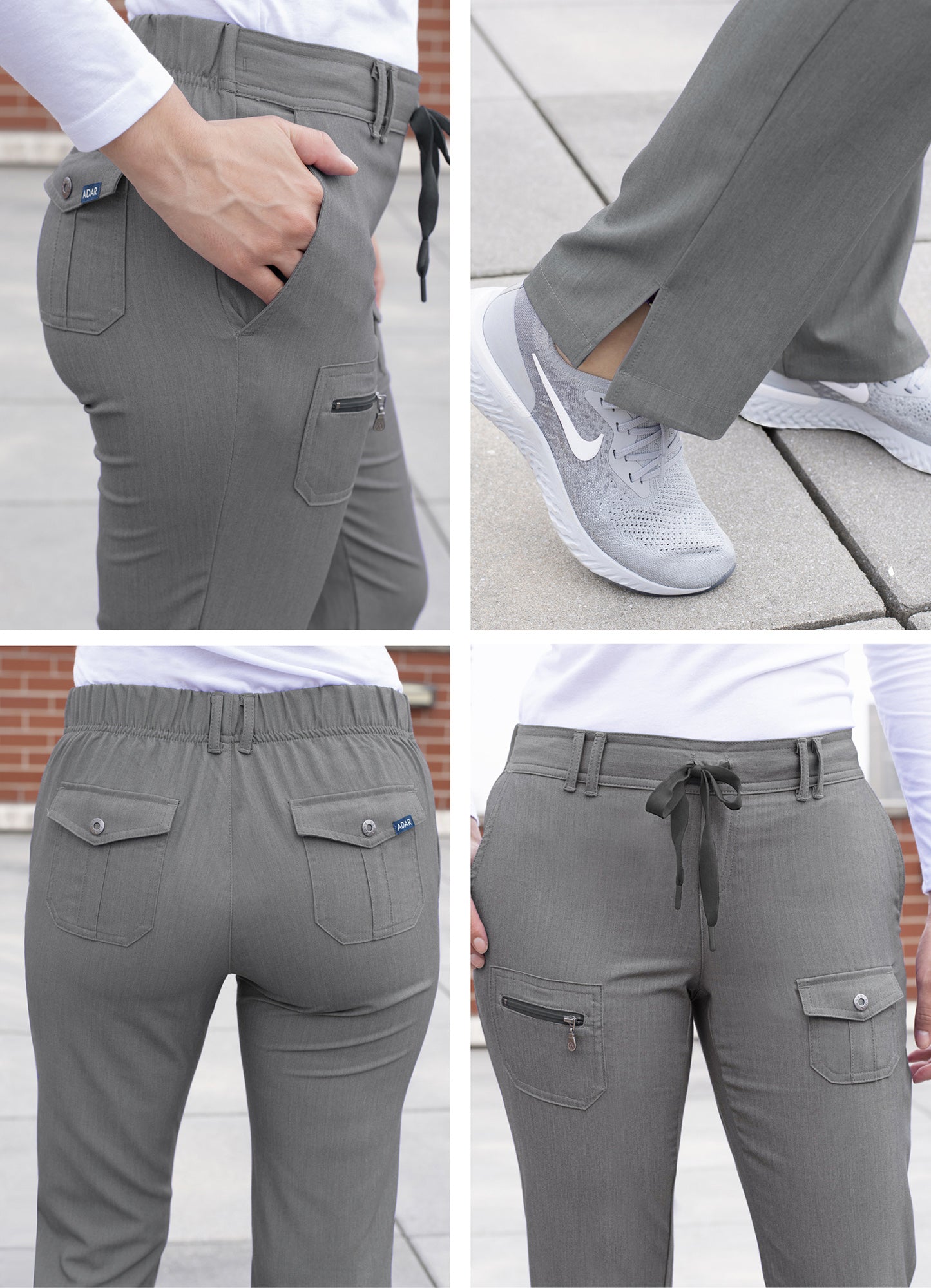 ADAR Pro Women's Slim Fit 6 Pocket Pant  Petite (More Color)