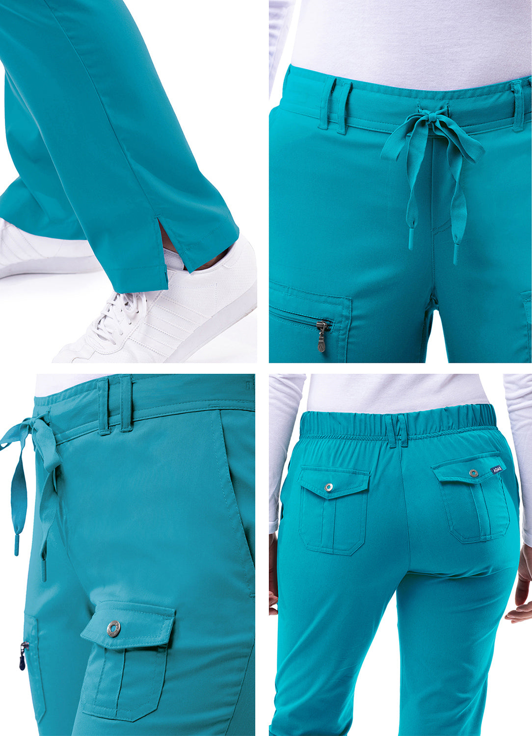 ADAR Pro Women's Slim Fit 6 Pocket Pant Petite (More Color)