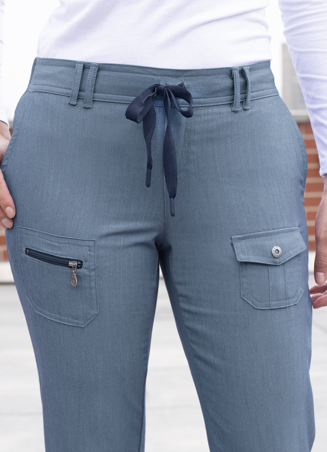 ADAR Pro Women's Slim Fit 6 Pocket Pant  Petite (More Color)