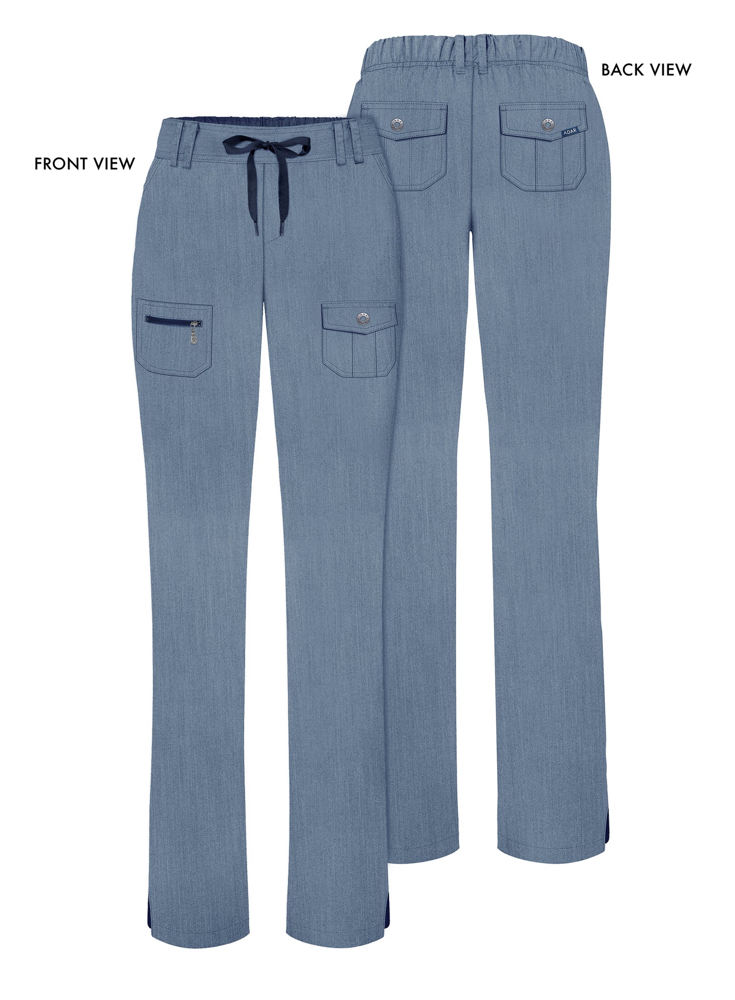 ADAR Pro Women's Slim Fit 6 Pocket Pant  Petite (More Color)