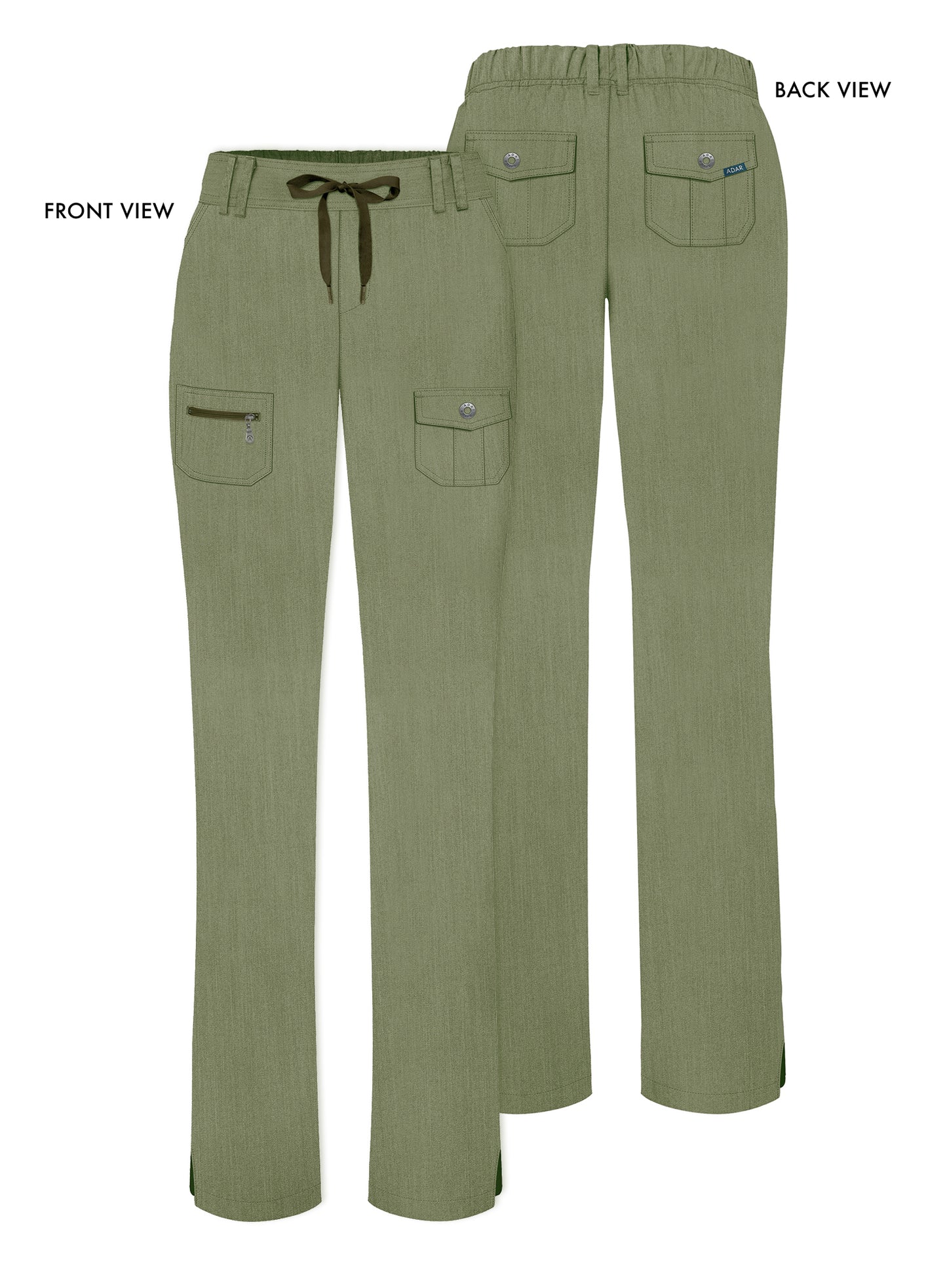 ADAR Pro Women's Slim Fit 6 Pocket Pant  Petite (More Color)