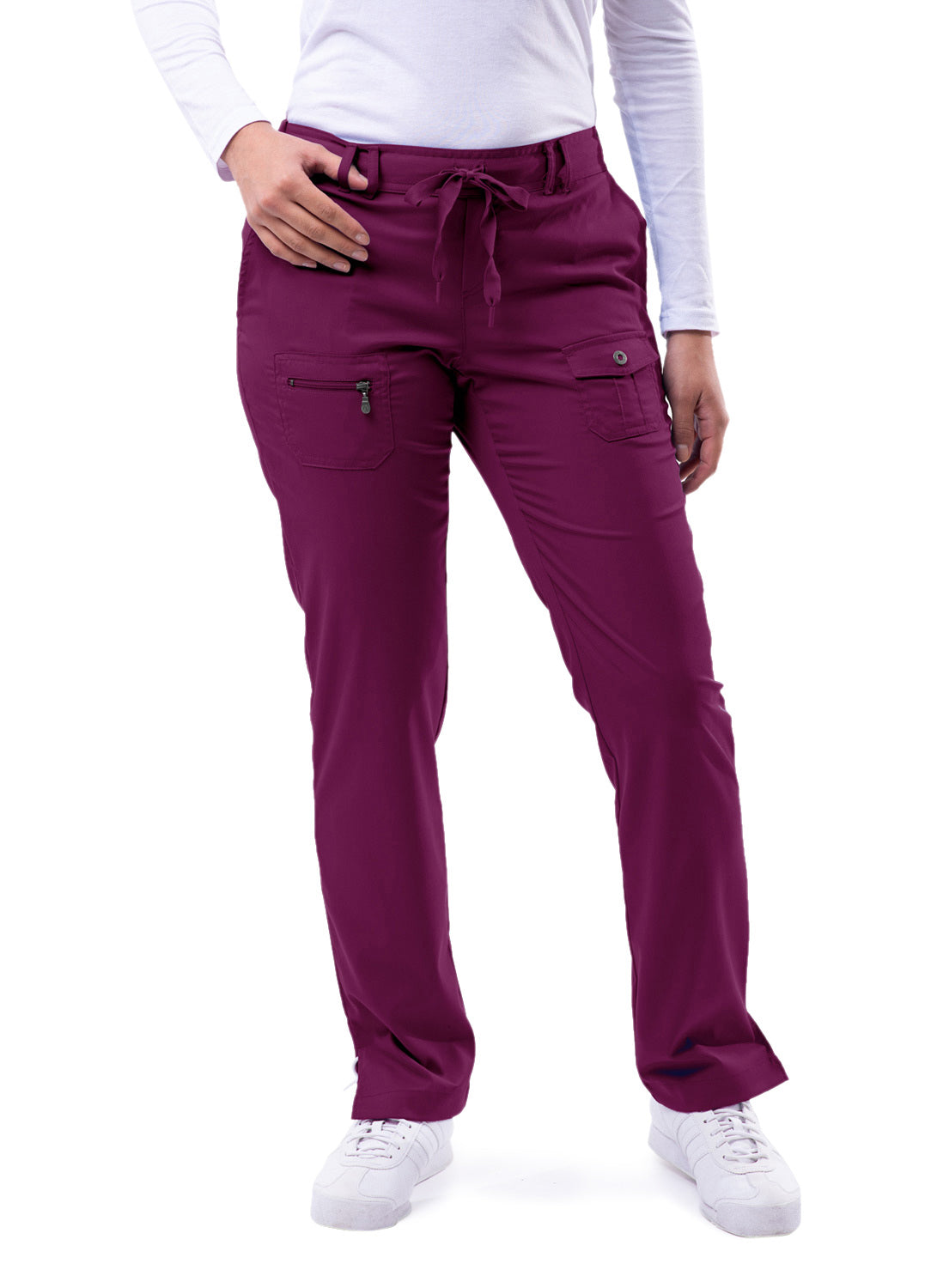 ADAR Pro Women's Slim Fit 6 Pocket Pant Petite (More Color)