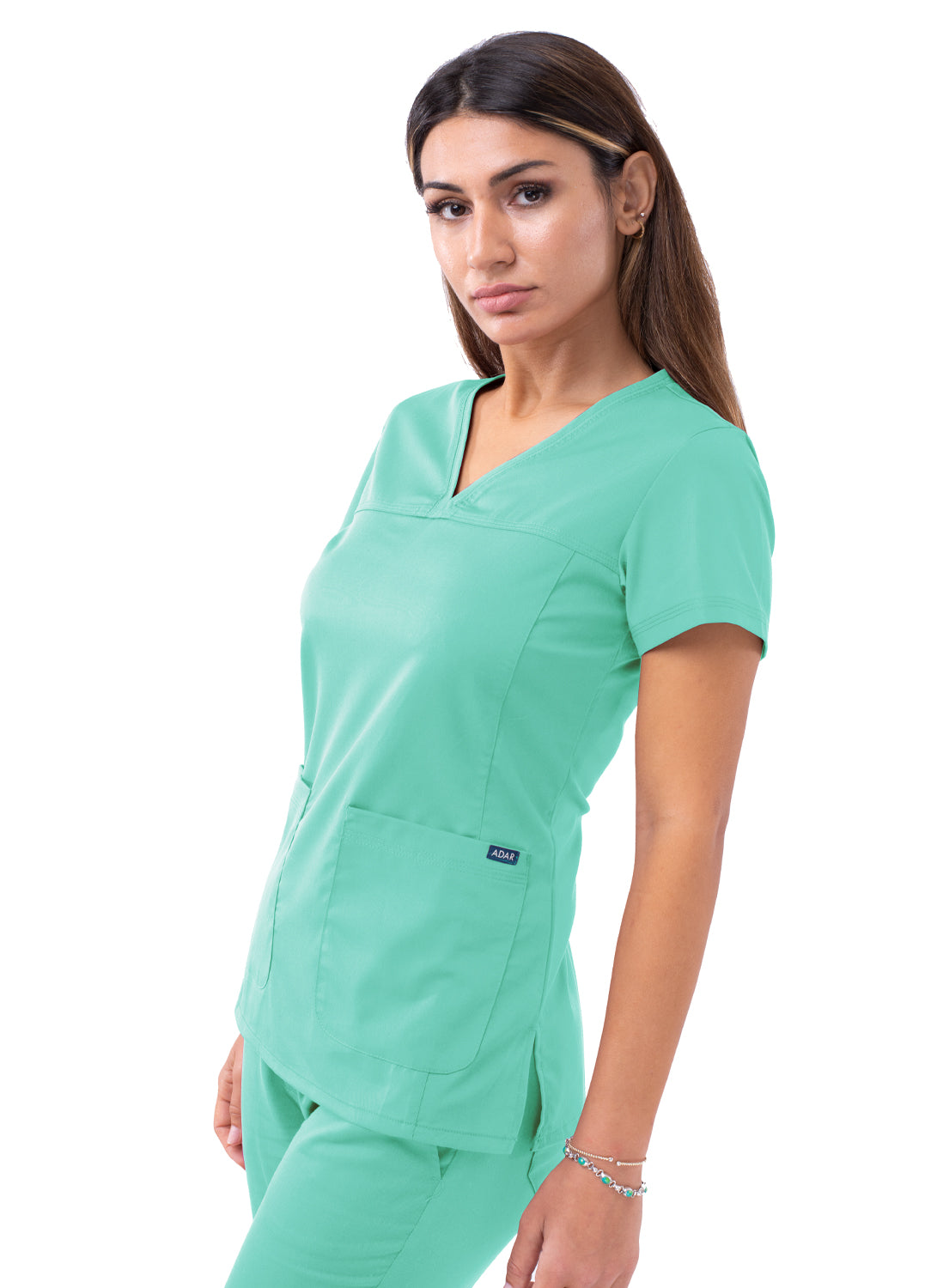 ADAR Pro Women’s Sweetheart V-neck Scrub Top