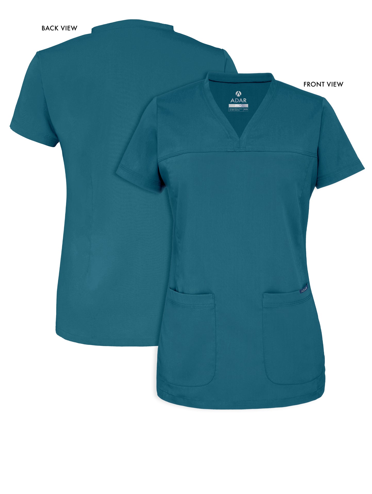 ADAR Pro Women's Sweetheart V-neck Scrub Top