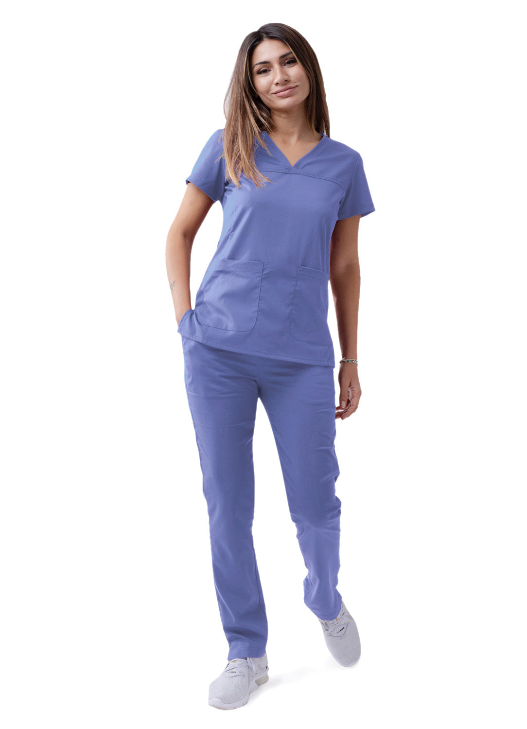 ADAR Pro Women's Sweetheart V-neck Scrub Top