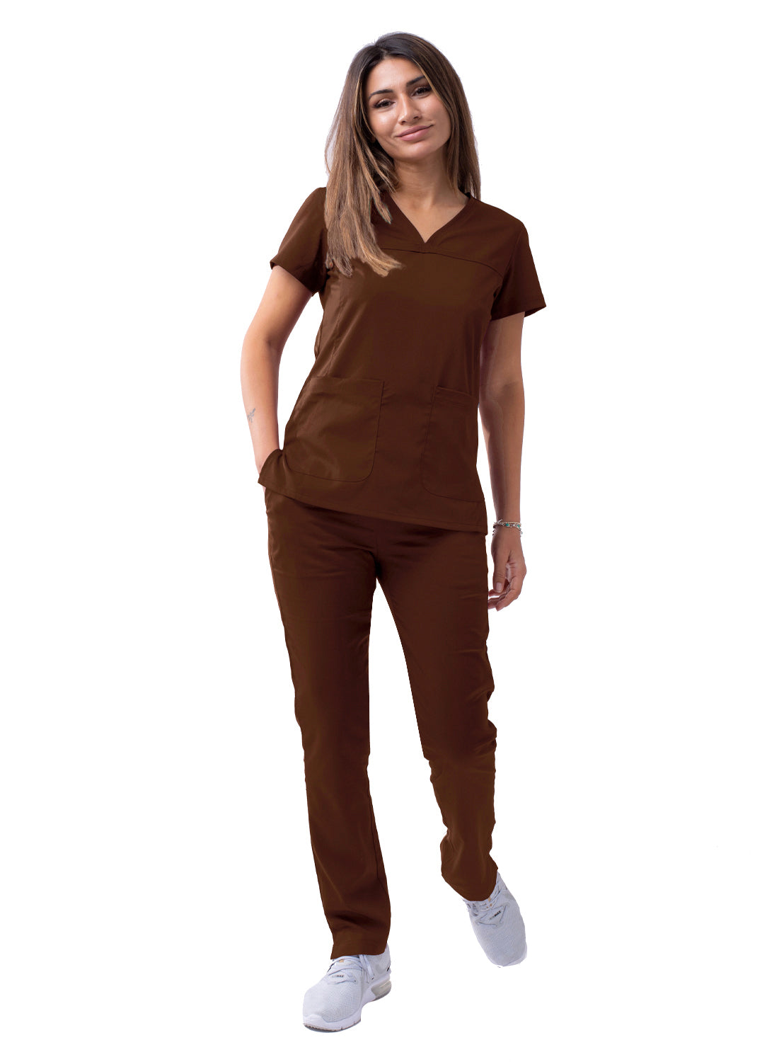 ADAR Pro Women's Sweetheart V-neck Scrub Top