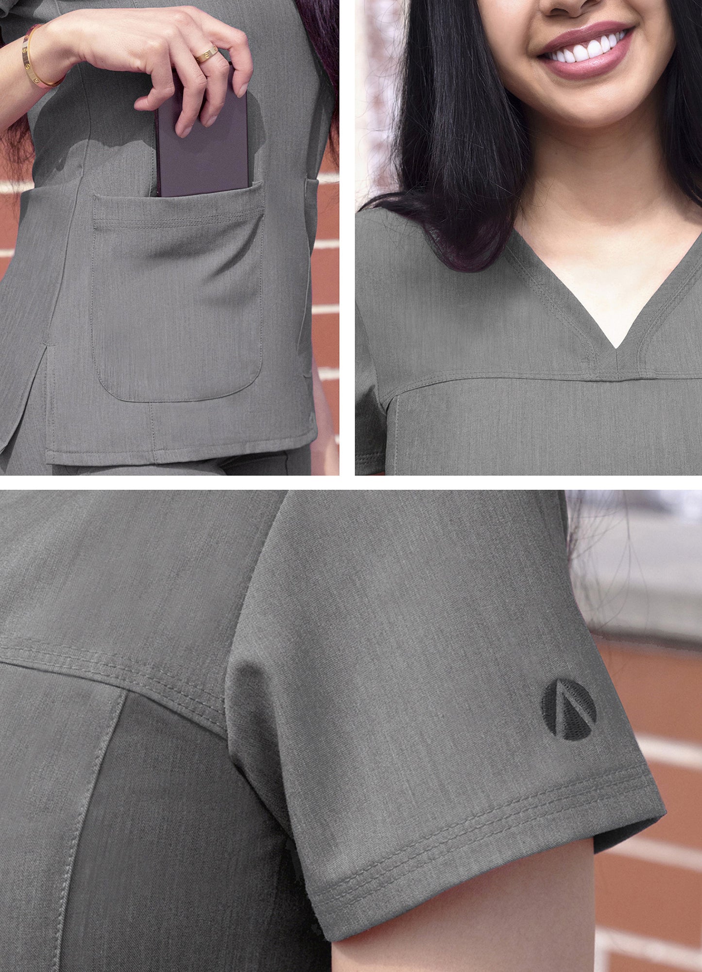 ADAR Pro Women's Sweetheart V-neck Scrub Top (More Color)