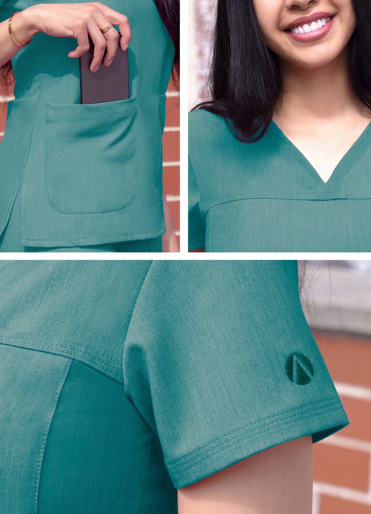 ADAR Pro Women's Sweetheart V-neck Scrub Top (More Color)