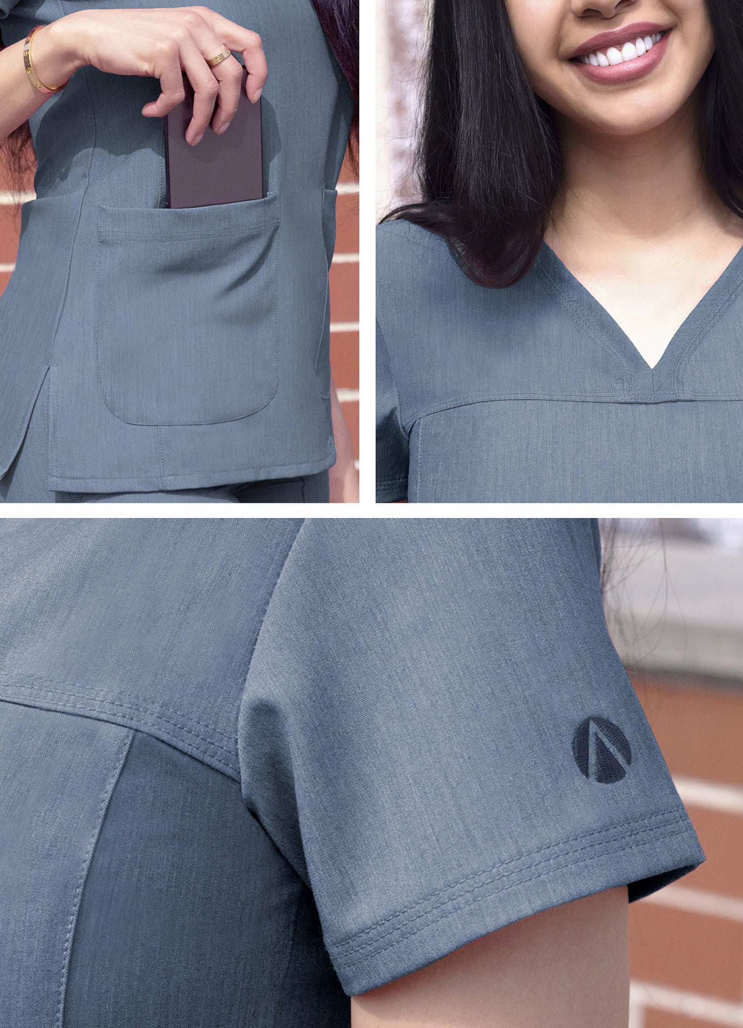 ADAR Pro Women's Sweetheart V-neck Scrub Top (More Color)