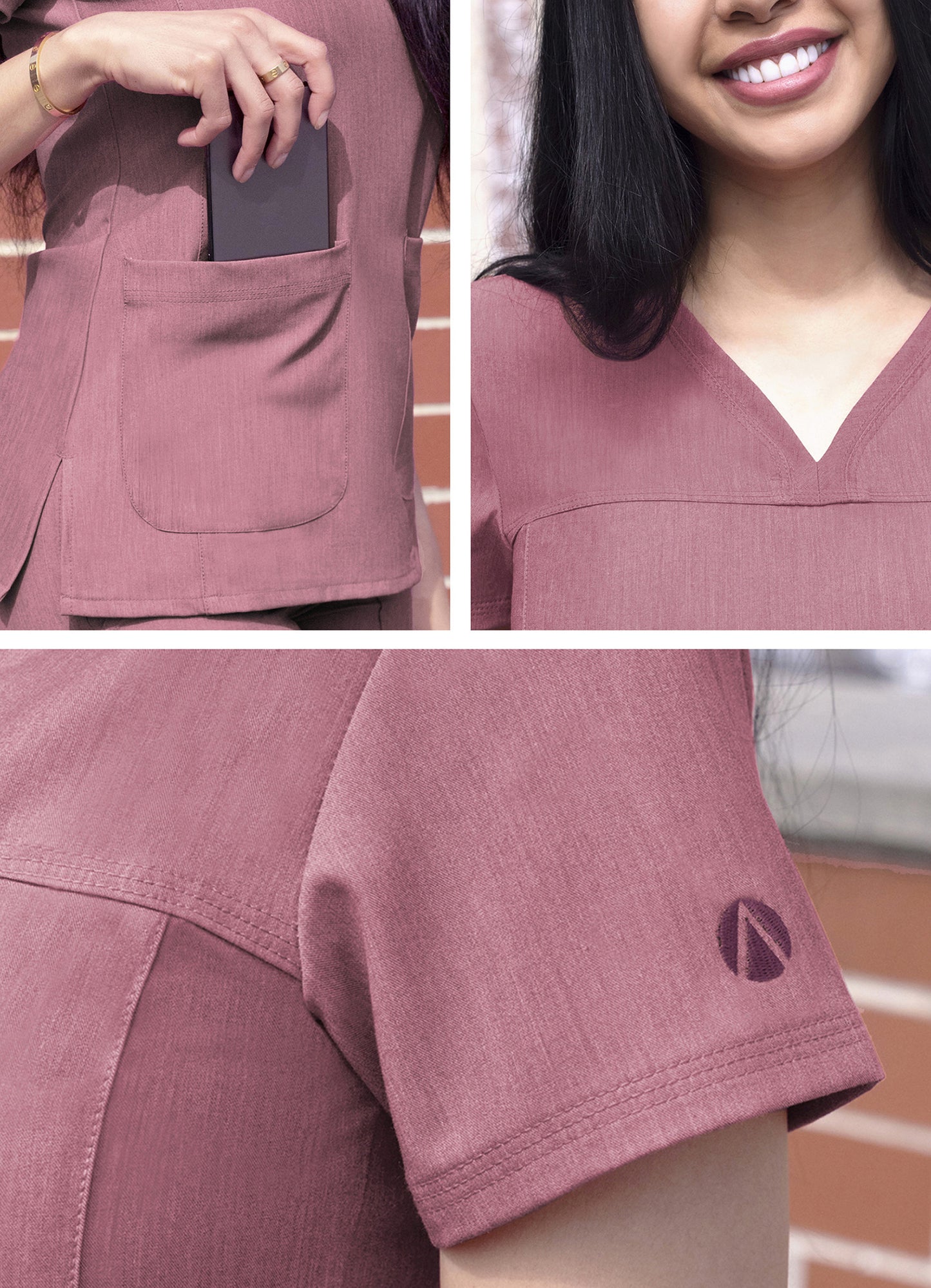 ADAR Pro Women's Sweetheart V-neck Scrub Top (More Color)