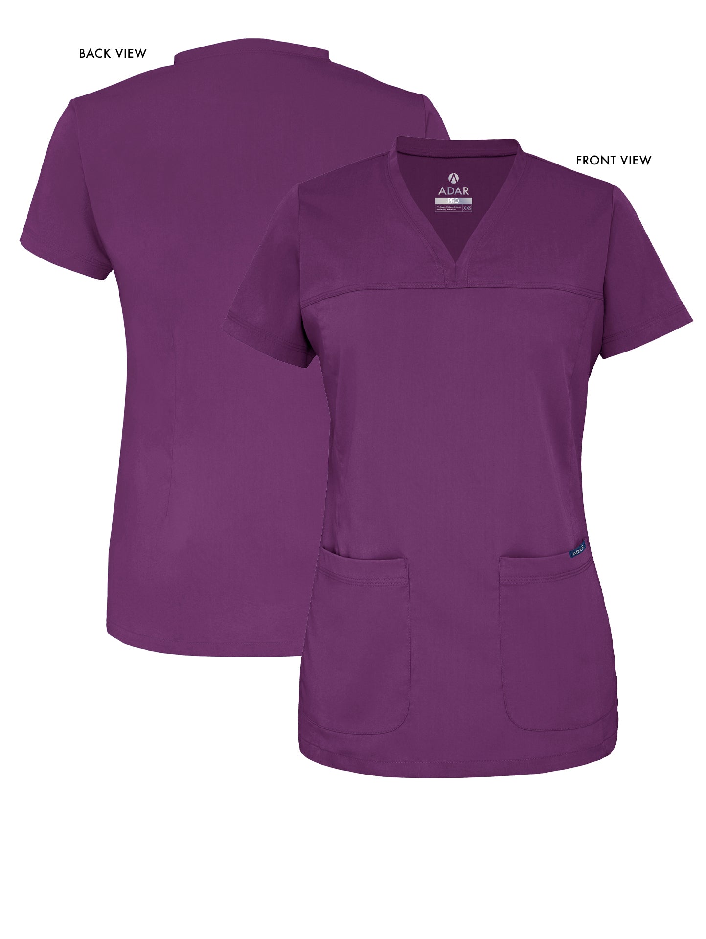 ADAR Pro Women's Sweetheart V-neck Scrub Top
