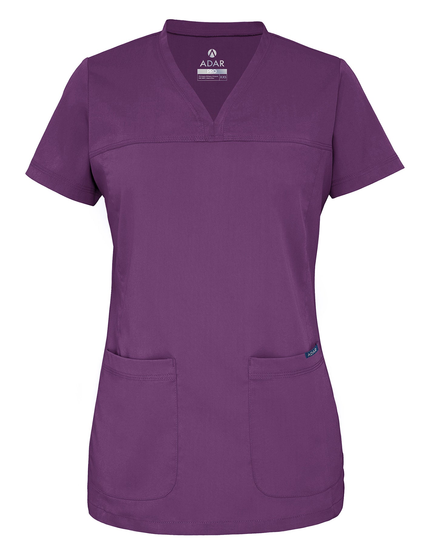 ADAR Pro Women's Sweetheart V-neck Scrub Top