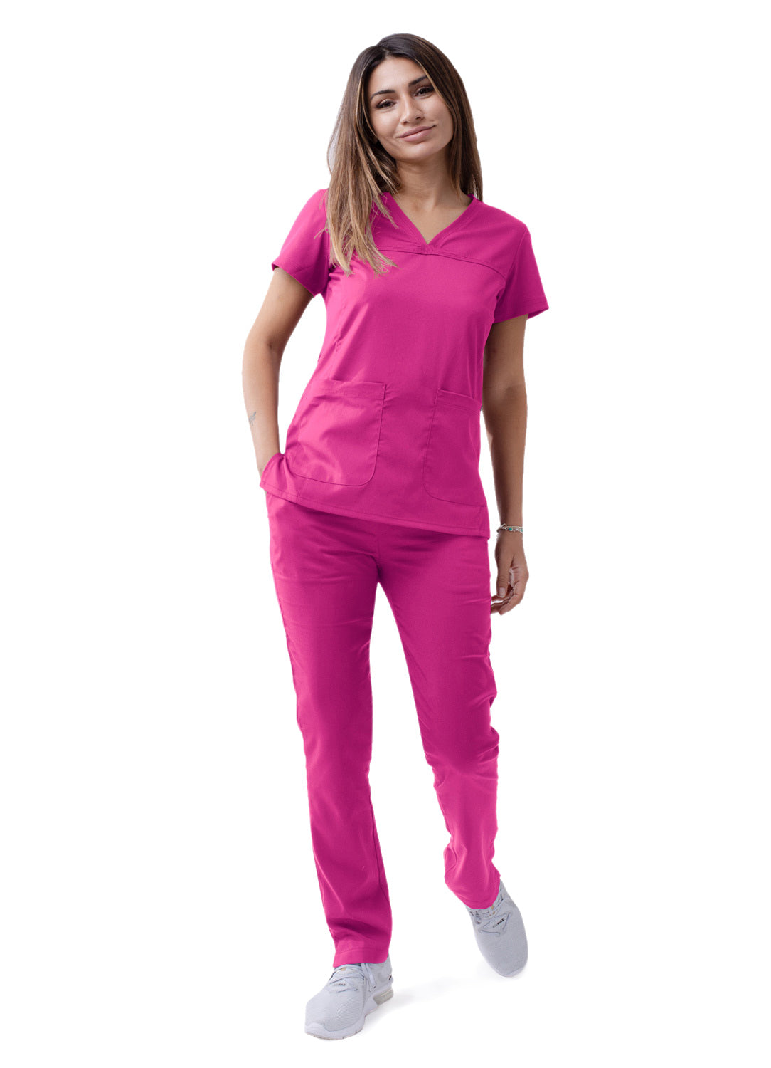 ADAR Pro Women's Sweetheart V-neck Scrub Top