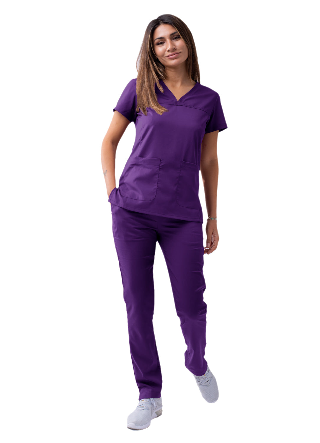ADAR Pro Women's Sweetheart V-neck Scrub Top