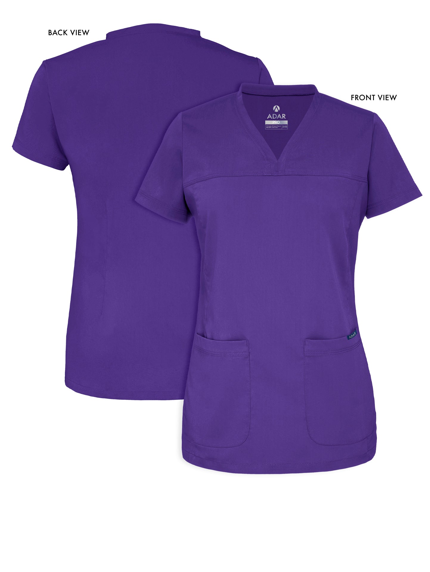 ADAR Pro Women's Sweetheart V-neck Scrub Top