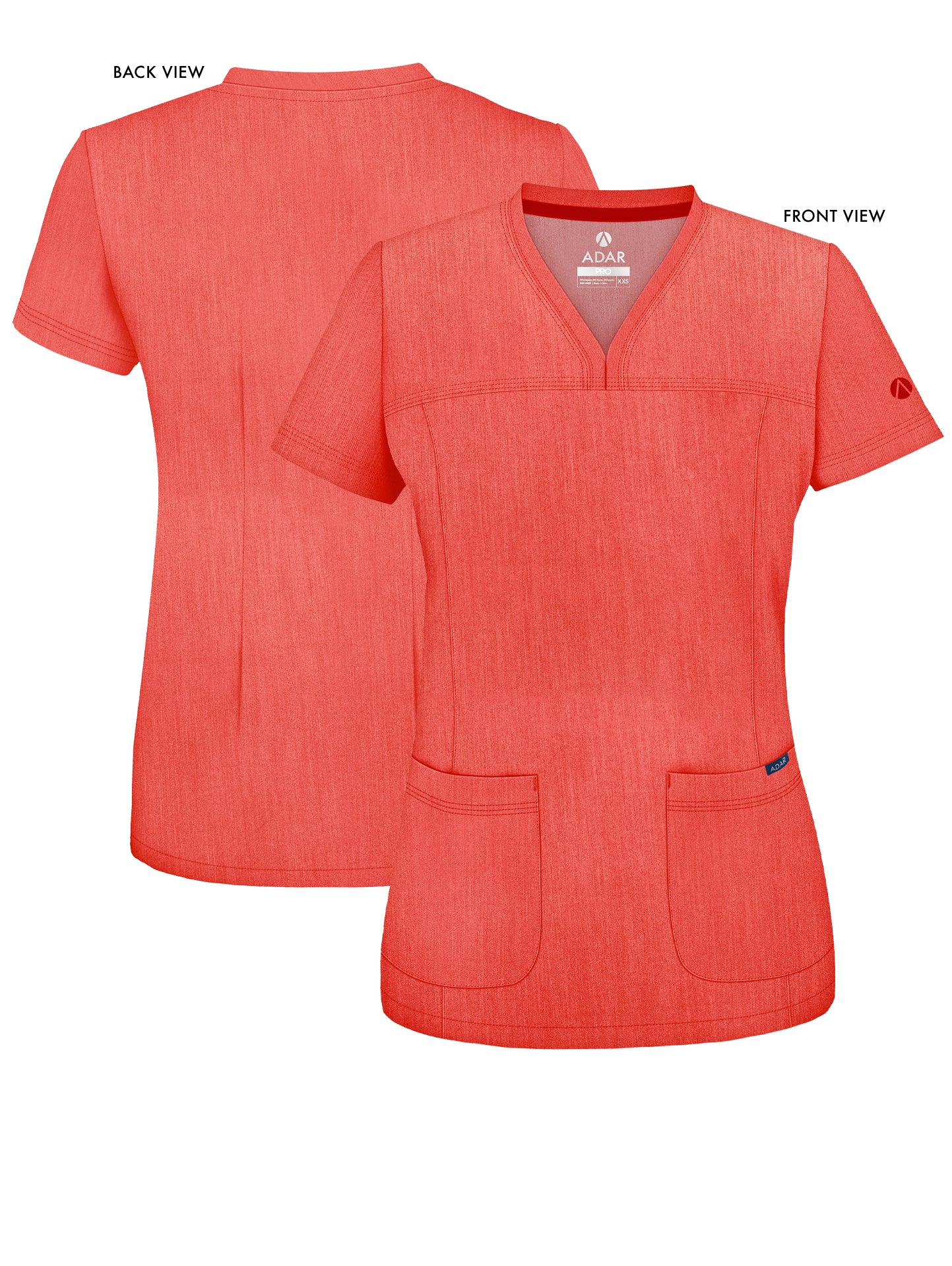 ADAR Pro Women's Sweetheart V-neck Scrub Top