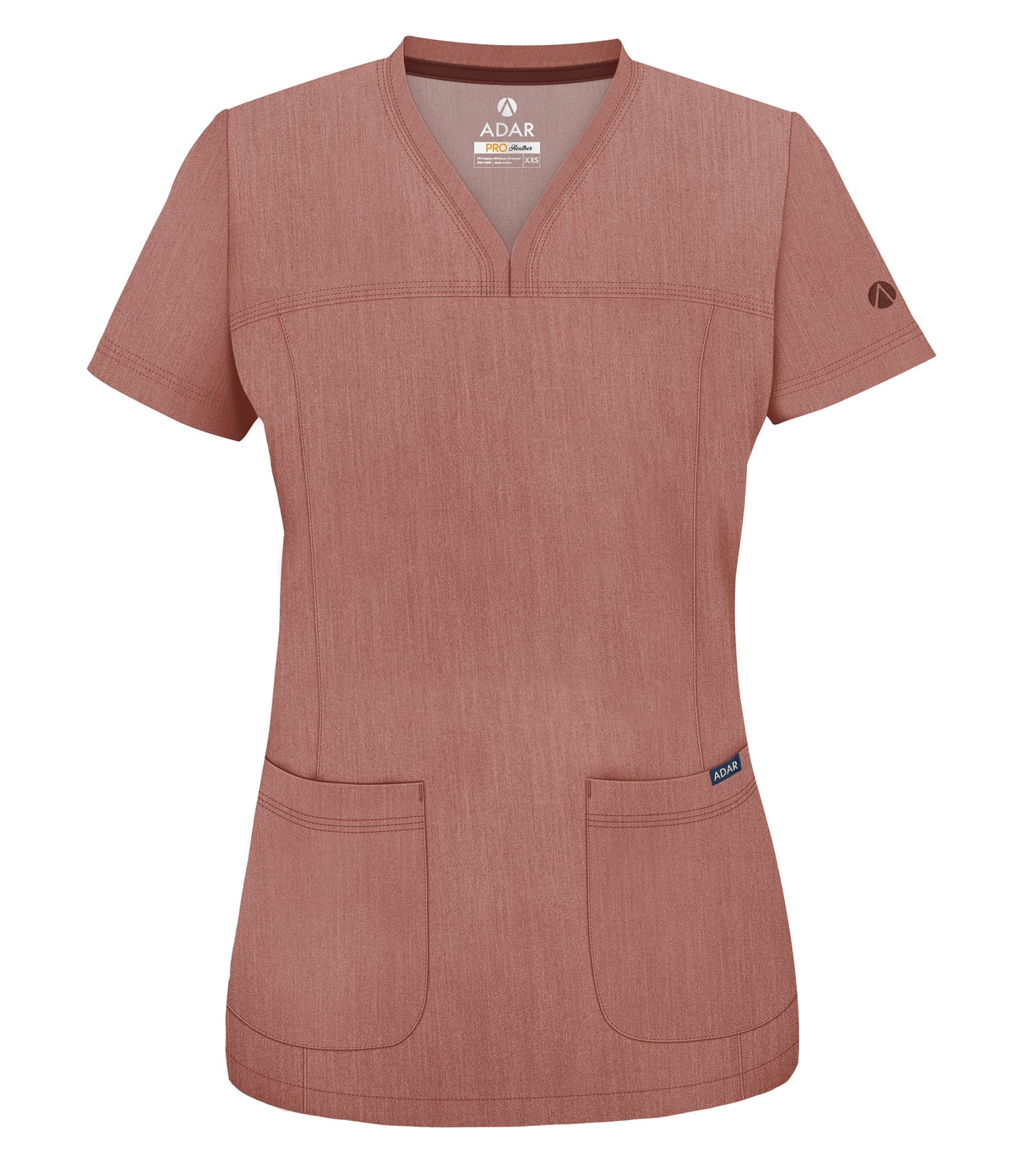 ADAR Pro Women's Sweetheart V-neck Scrub Top