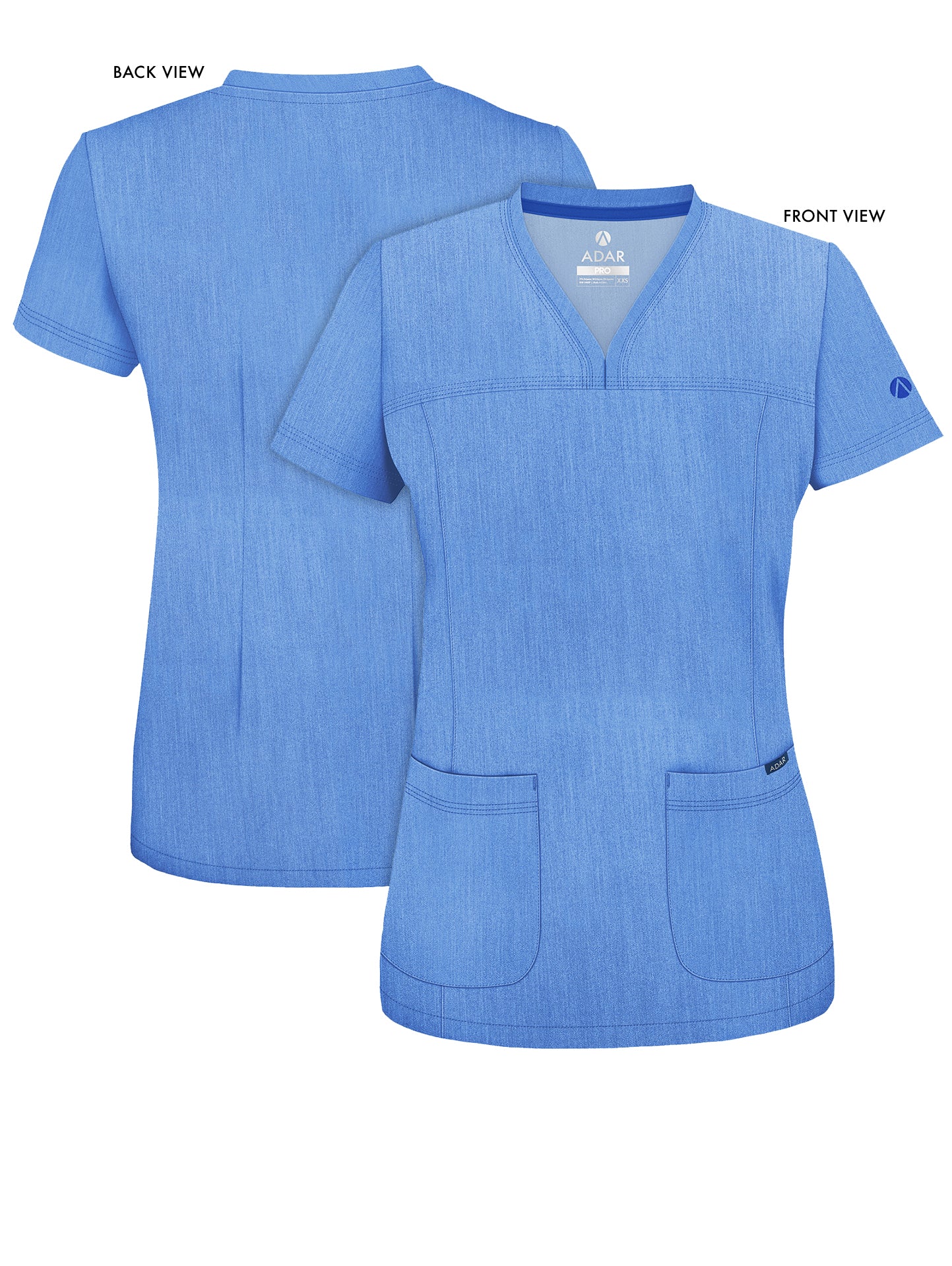 ADAR Pro Women's Sweetheart V-neck Scrub Top