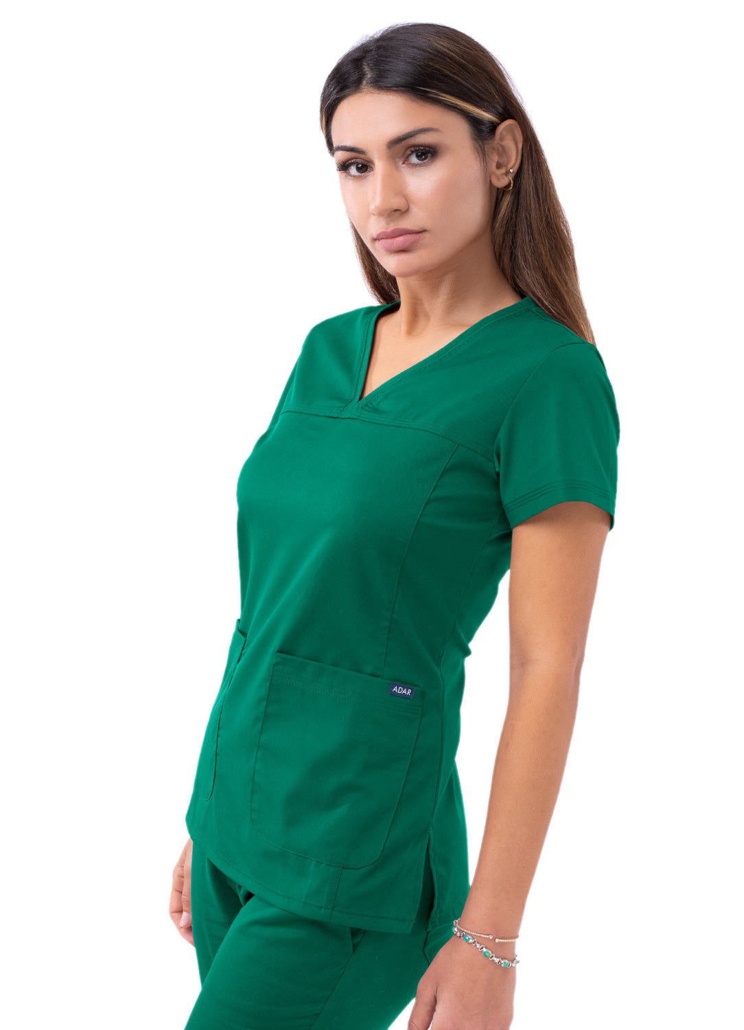 ADAR Pro Women's Sweetheart V-neck Scrub Top (More Color)