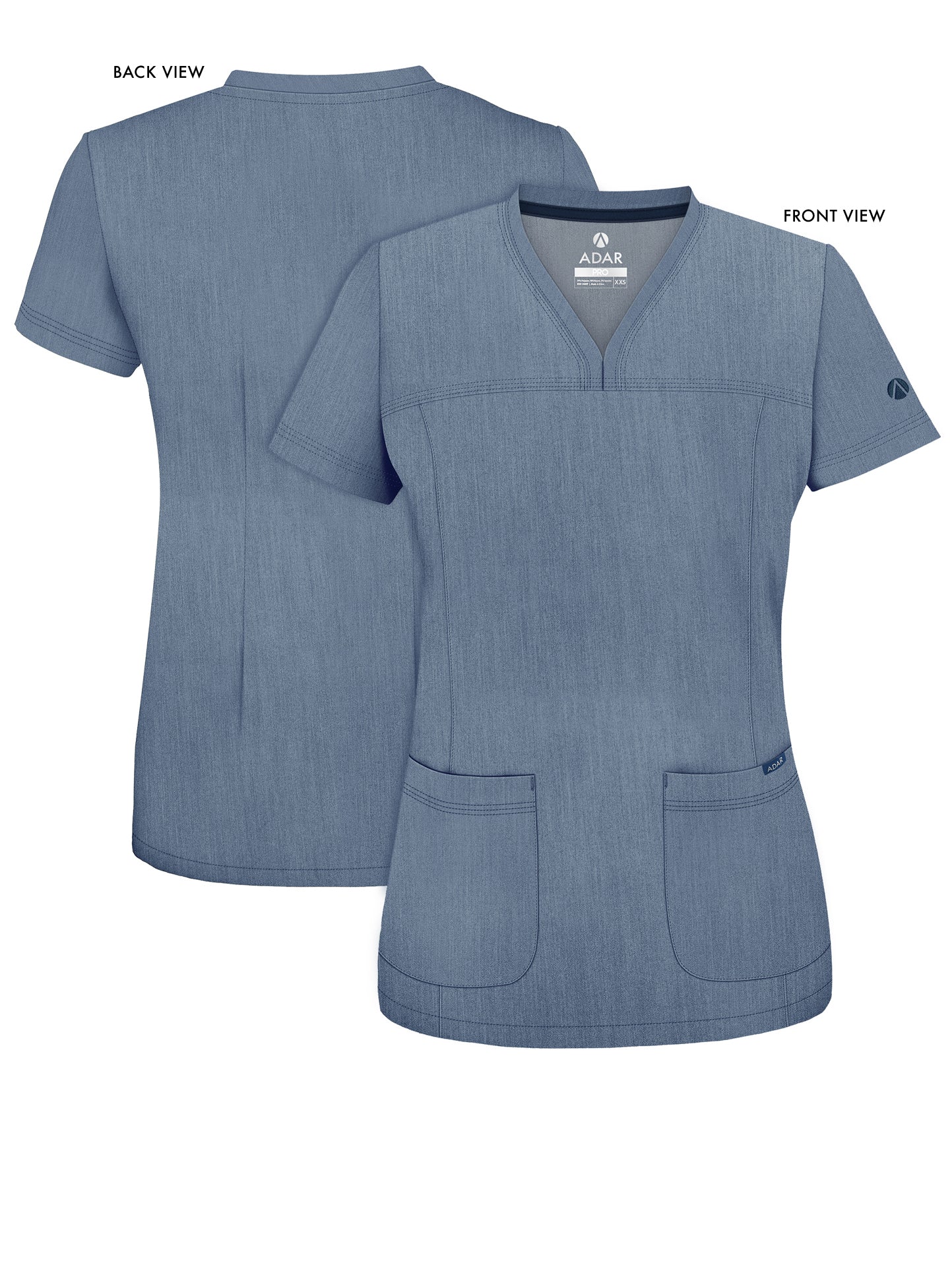 ADAR Pro Women's Sweetheart V-neck Scrub Top (More Color)