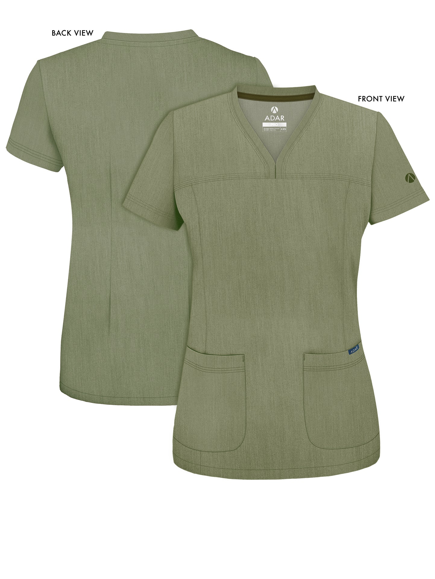 ADAR Pro Women's Sweetheart V-neck Scrub Top (More Color)