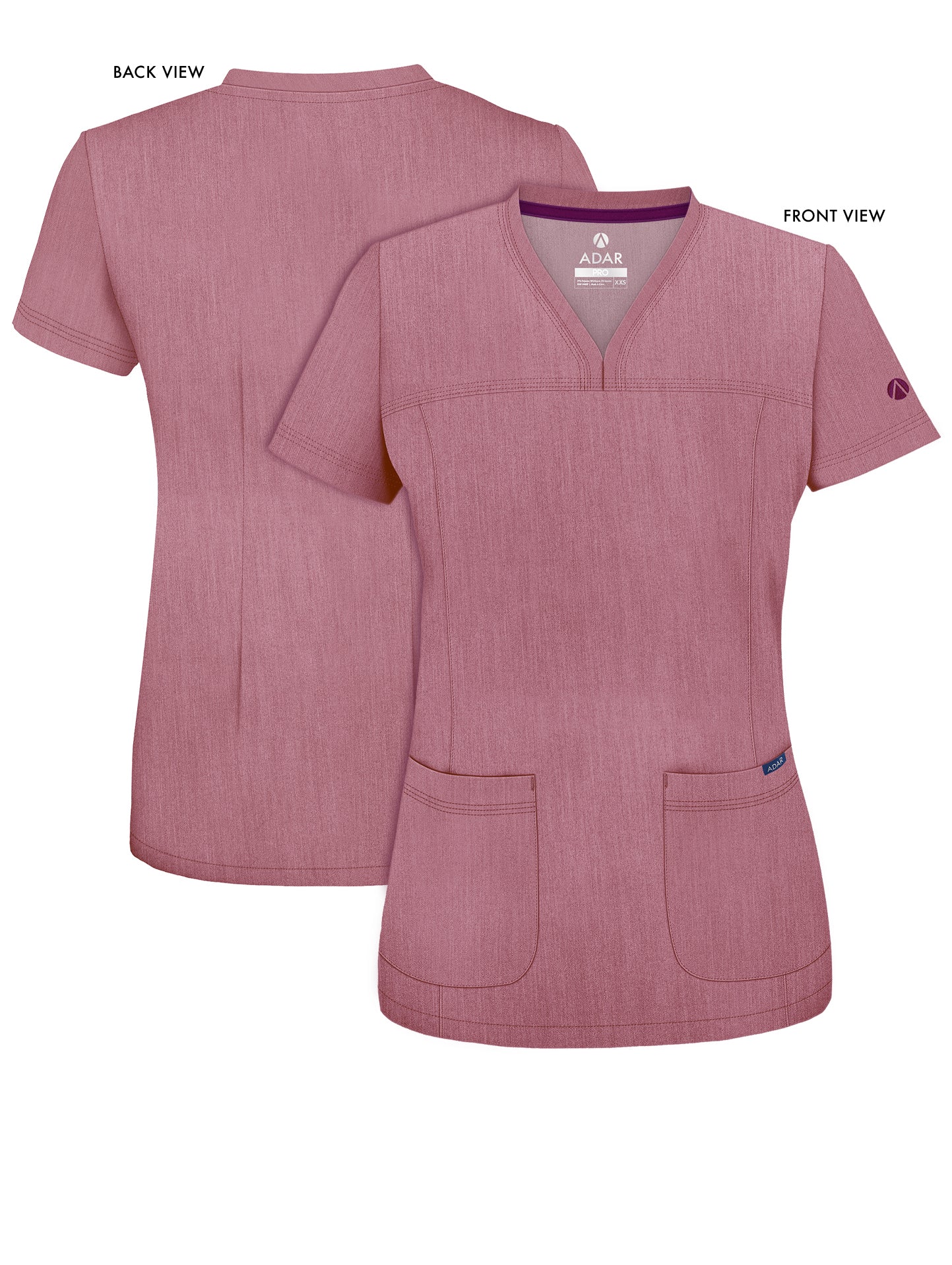 ADAR Pro Women's Sweetheart V-neck Scrub Top (More Color)