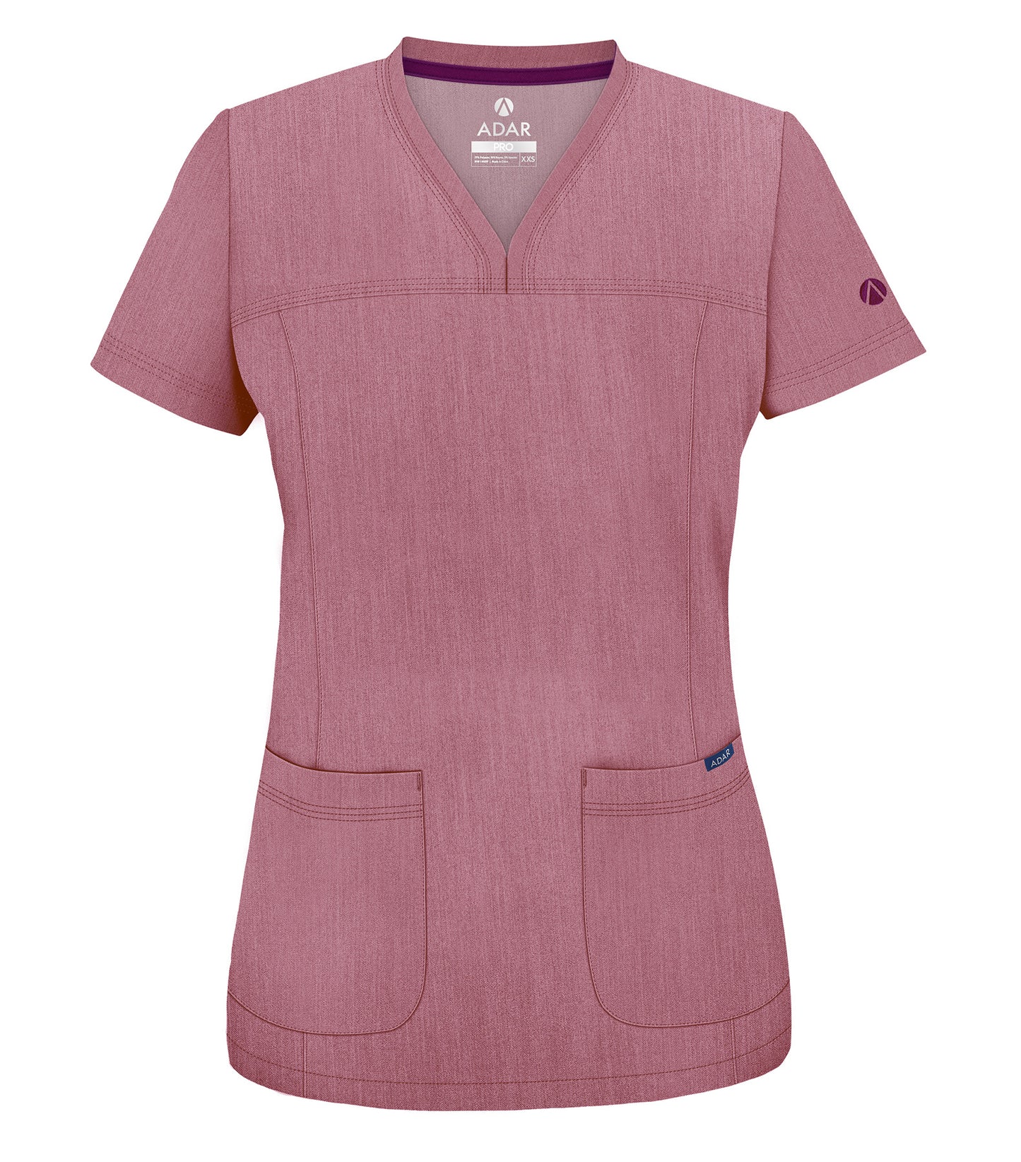 ADAR Pro Women's Sweetheart V-neck Scrub Top (More Color)