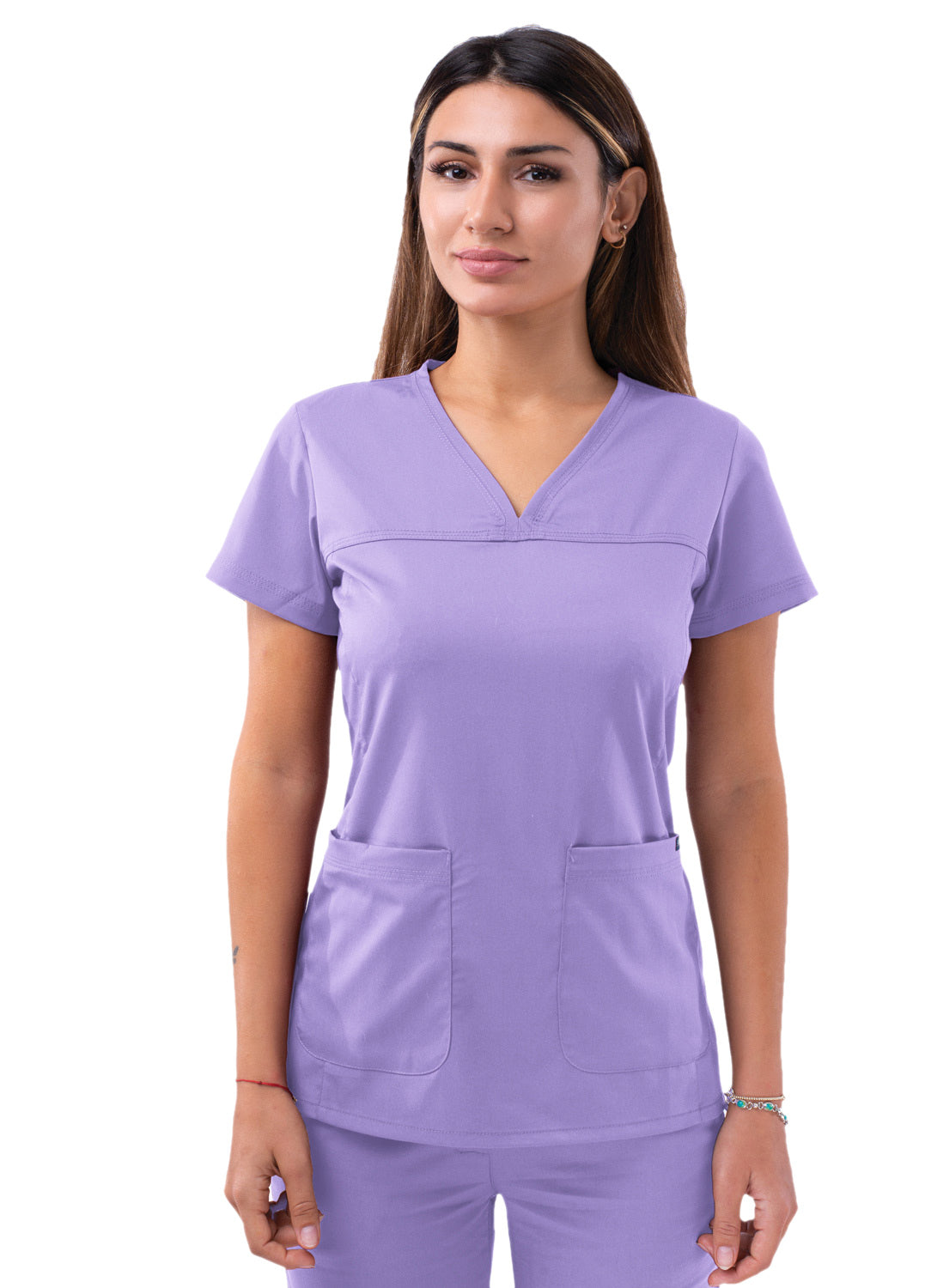 ADAR Pro Women's Sweetheart V-neck Scrub Top (More Color)