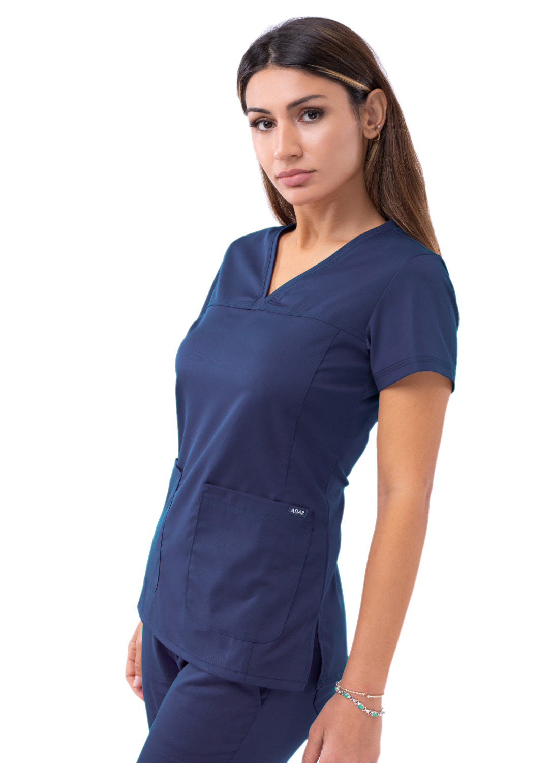 ADAR Pro Women's Sweetheart V-neck Scrub Top (More Color)