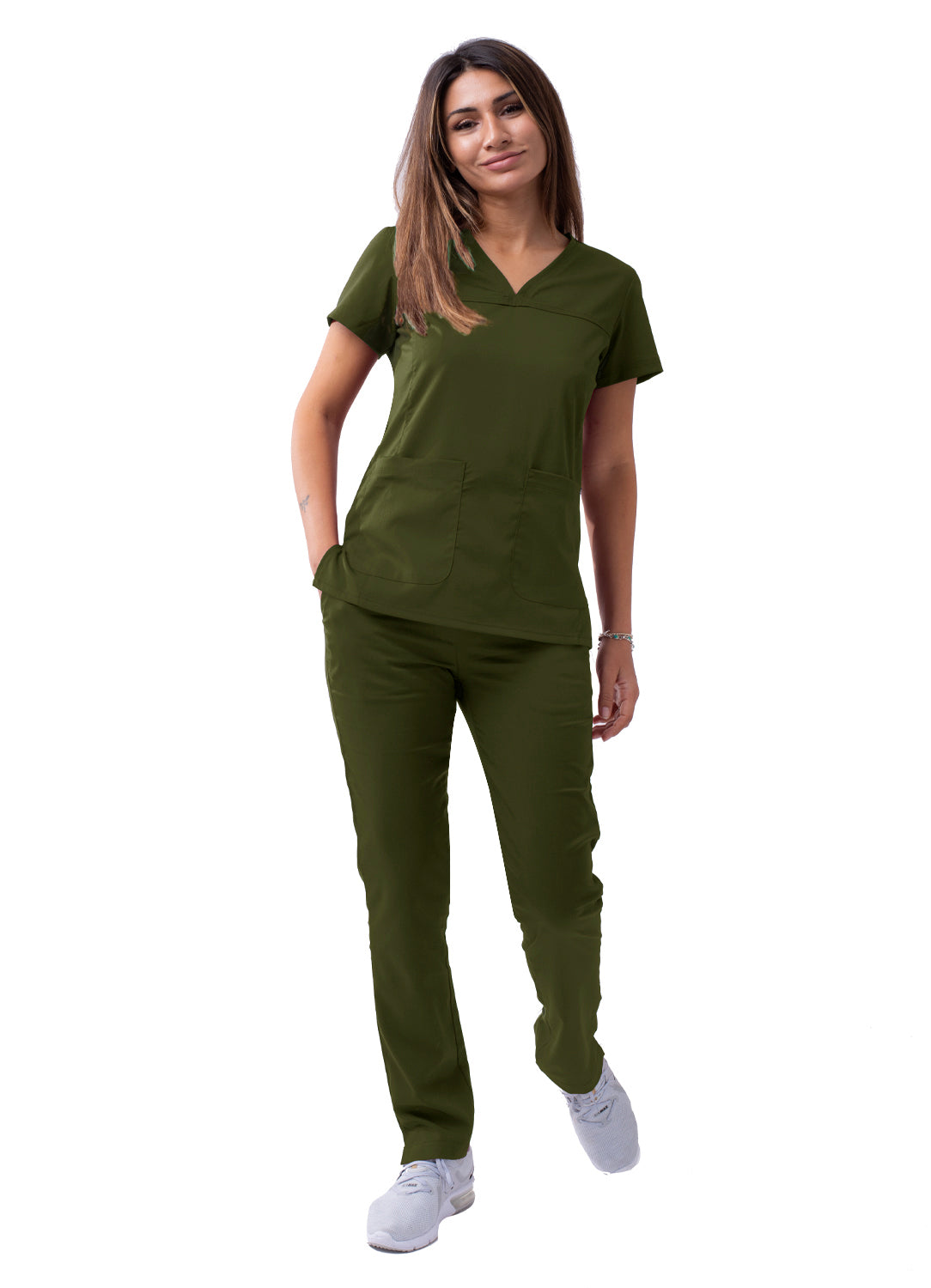 ADAR Pro Women's Sweetheart V-neck Scrub Top (More Color)