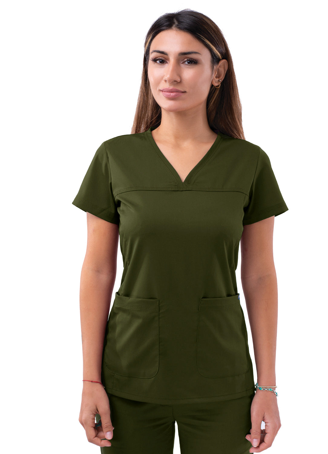 ADAR Pro Women's Sweetheart V-neck Scrub Top (More Color)
