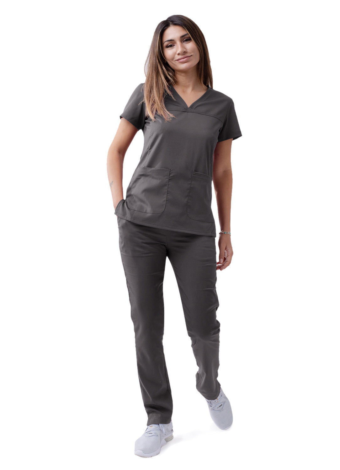 ADAR Pro Women's Sweetheart V-neck Scrub Top (More Color)