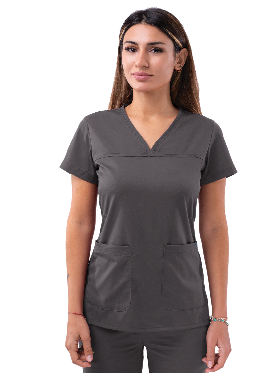 ADAR Pro Women's Sweetheart V-neck Scrub Top (More Color)