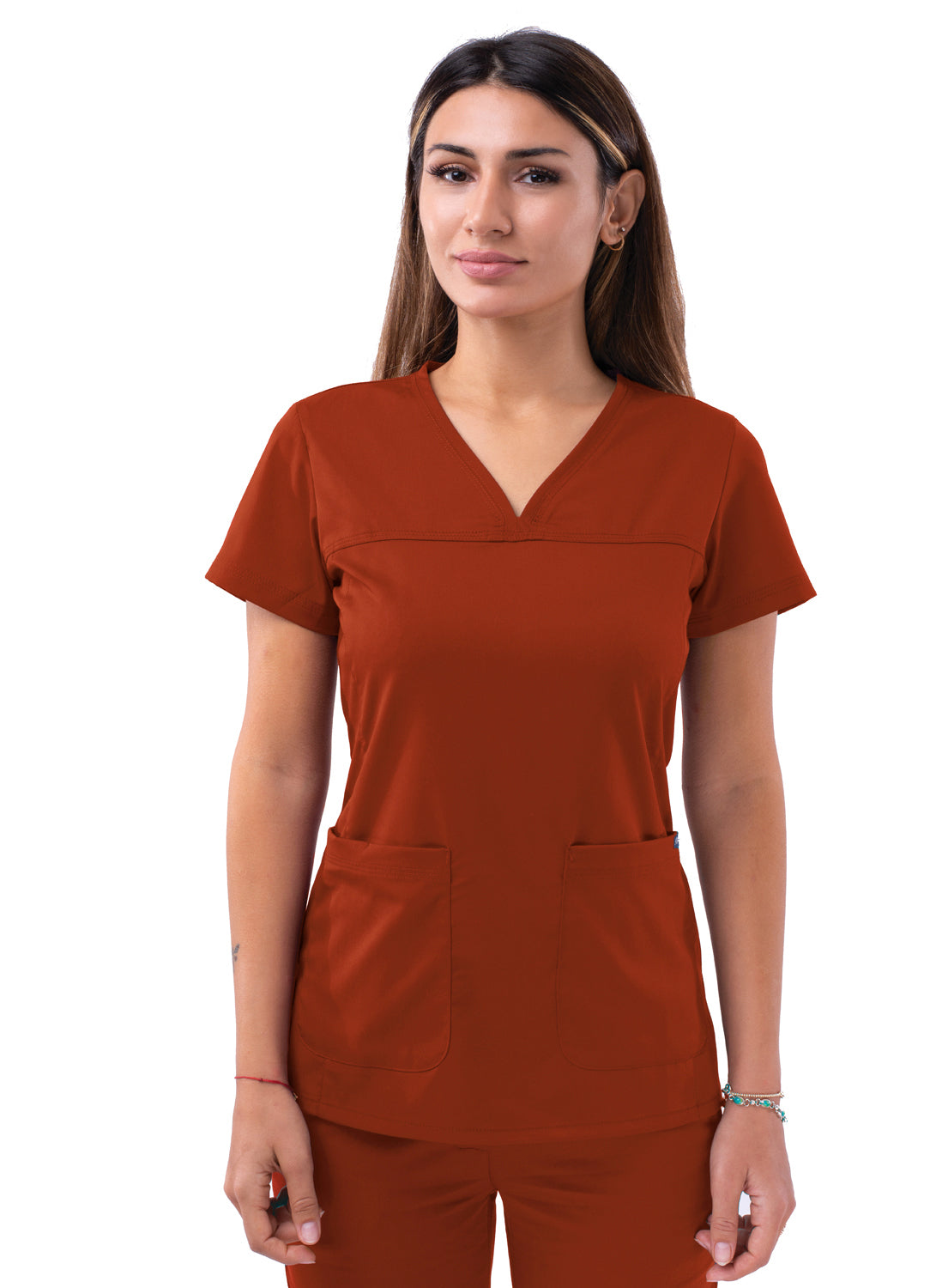 ADAR Pro Women's Sweetheart V-neck Scrub Top (More Color)