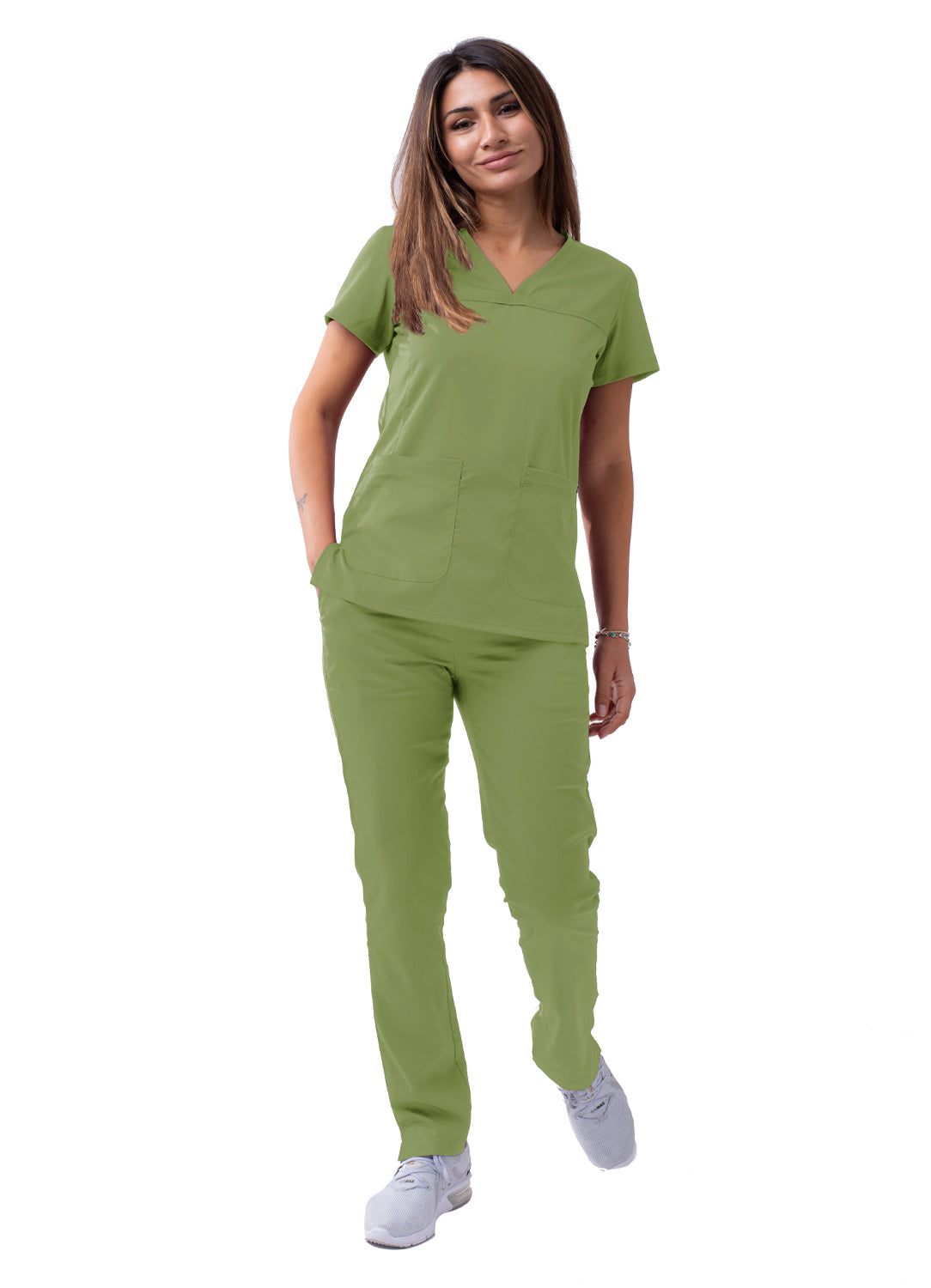 ADAR Pro Women's Sweetheart V-neck Scrub Top (More Color)