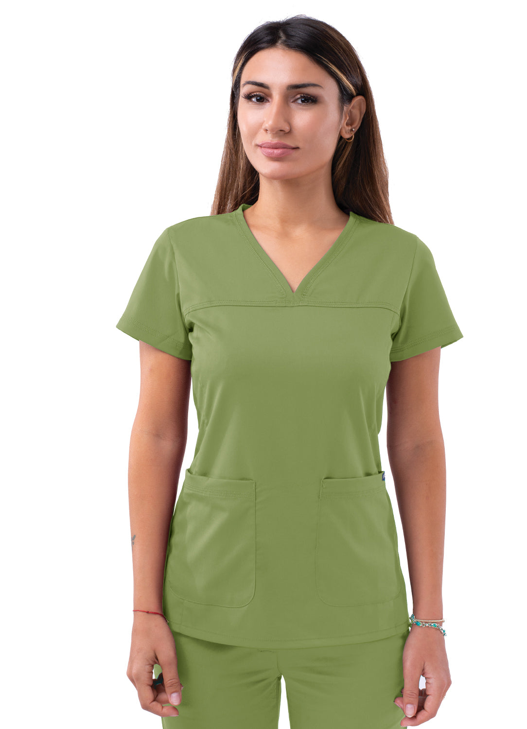 ADAR Pro Women's Sweetheart V-neck Scrub Top (More Color)