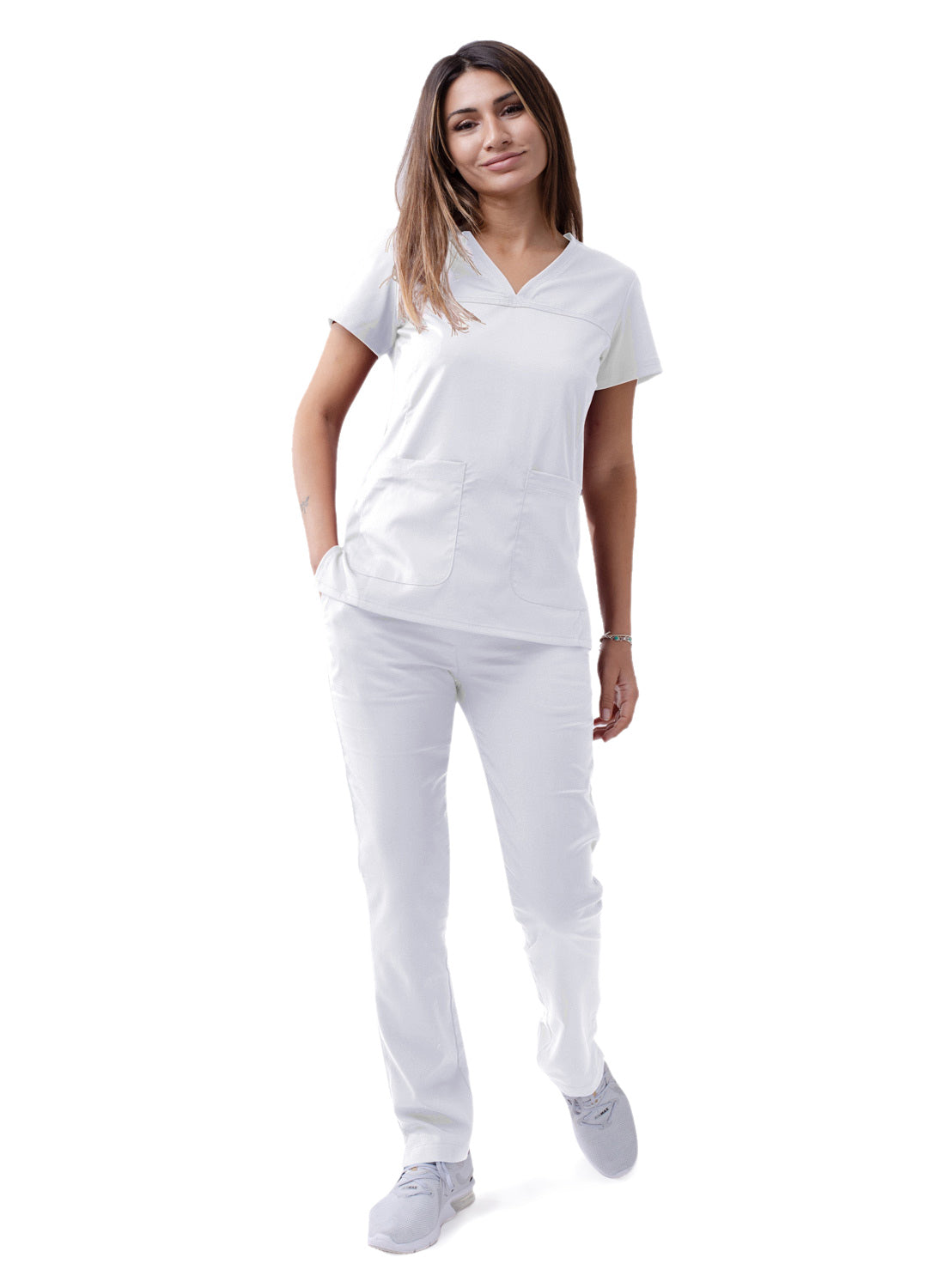 ADAR Pro Women's Sweetheart V-neck Scrub Top (More Color)