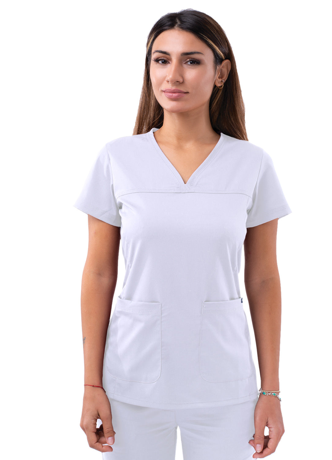 ADAR Pro Women's Sweetheart V-neck Scrub Top (More Color)