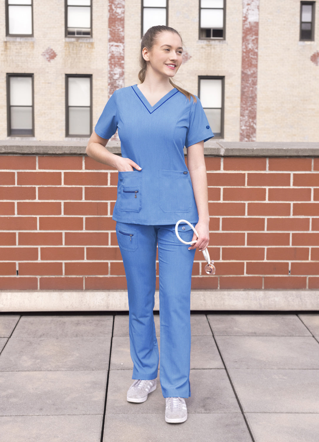 ADAR Pro Women's Elevated V-neck Scrub Top (More Color)
