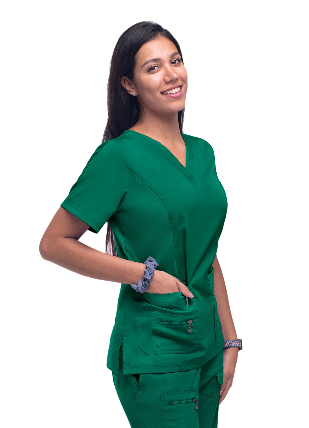 ADAR Pro Women's Elevated V-neck Scrub Top (More Color)