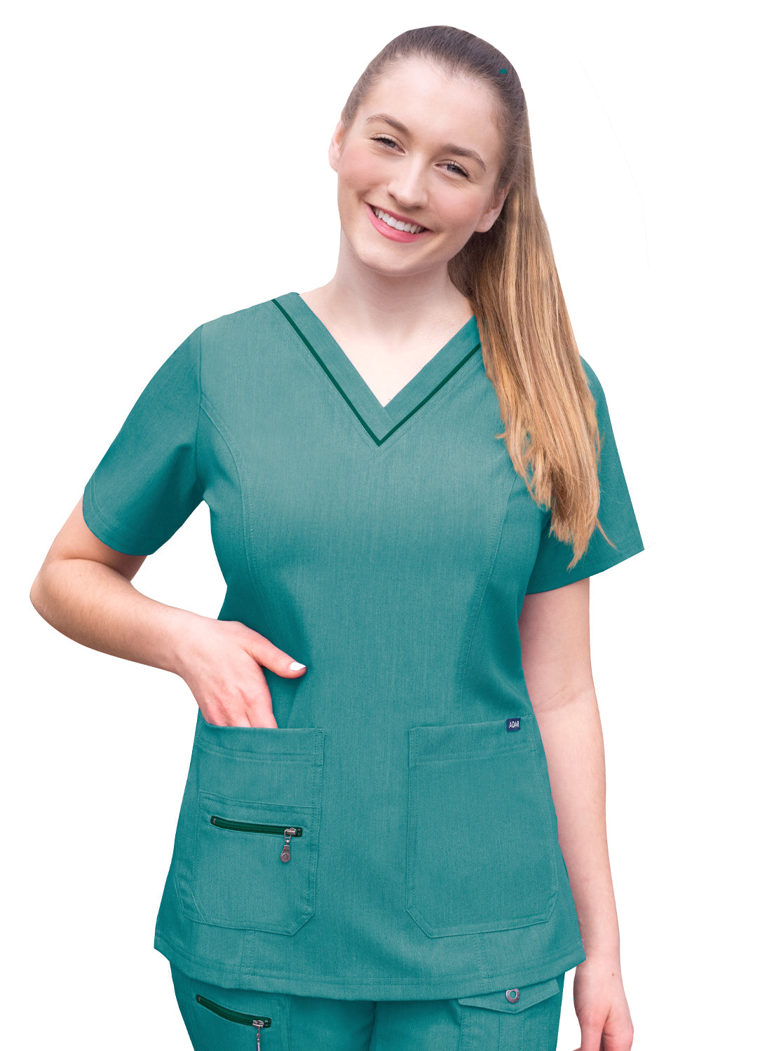 ADAR Pro Women's Elevated V-neck Scrub Top (More Color)
