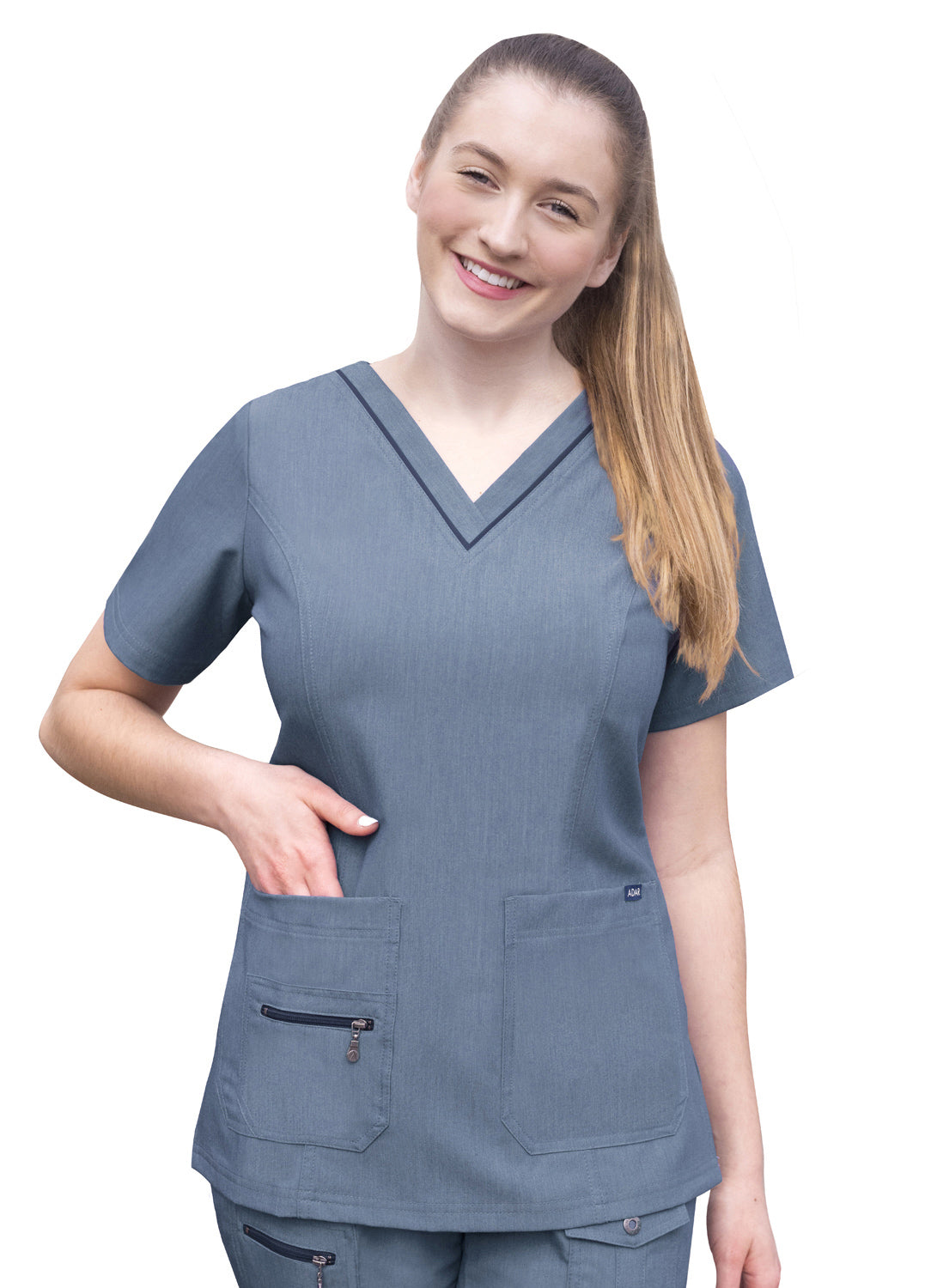 ADAR Pro Women's Elevated V-neck Scrub Top (More Color)
