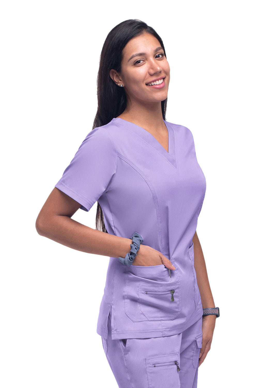 ADAR Pro Women's Elevated V-neck Scrub Top (More Color)