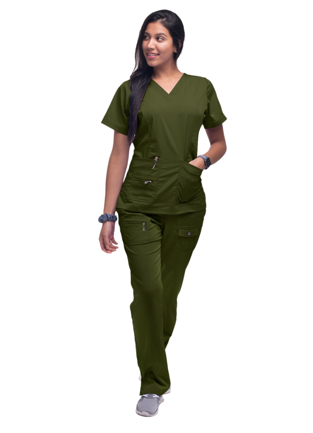 ADAR Pro Women's Elevated V-neck Scrub Top (More Color)