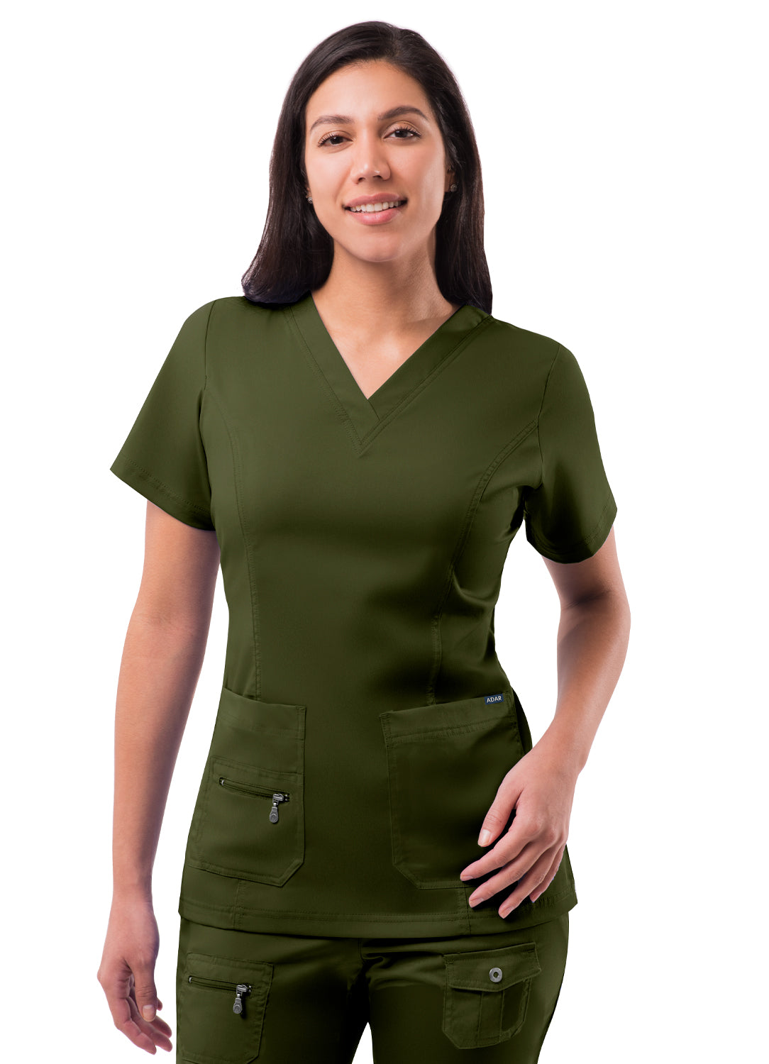 ADAR Pro Women's Elevated V-neck Scrub Top (More Color)