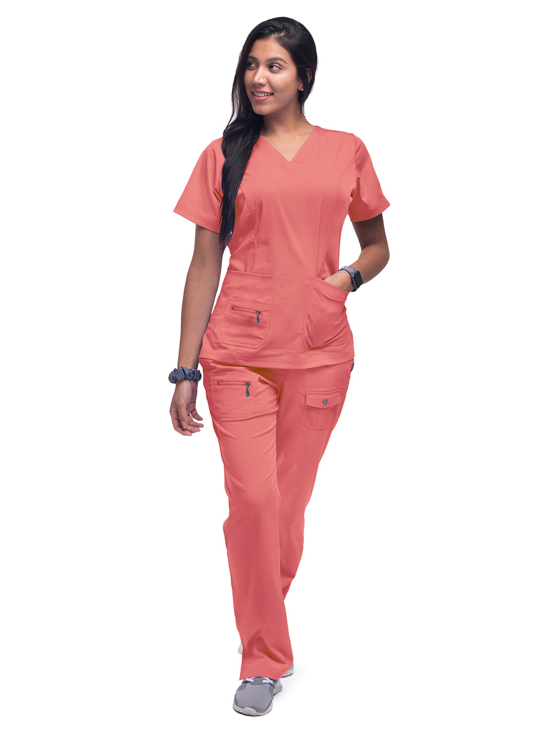 ADAR Pro Womens Elevated V-neck Scrub Top (More Color)