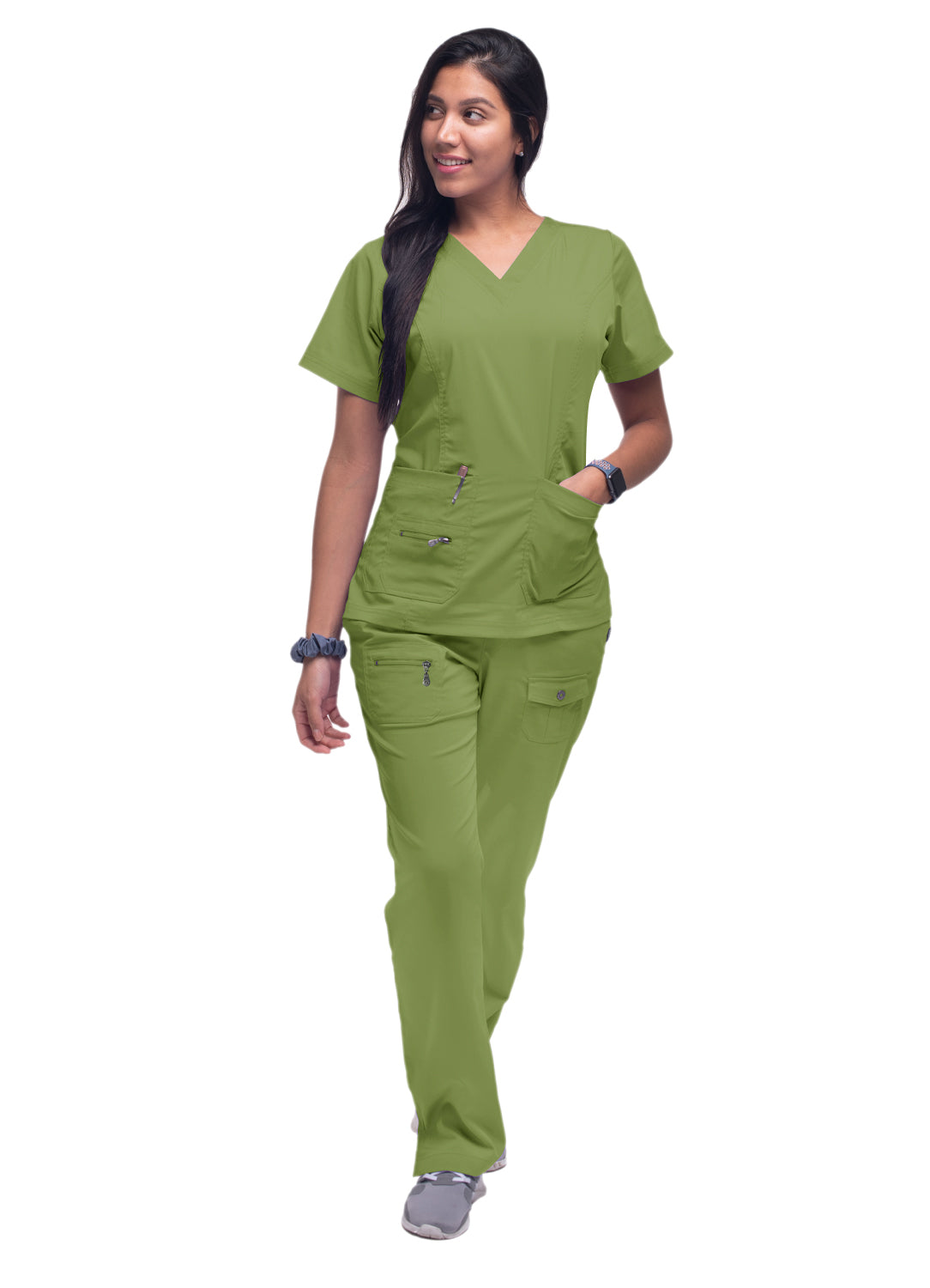 ADAR Pro Womens Elevated V-neck Scrub Top (More Color)